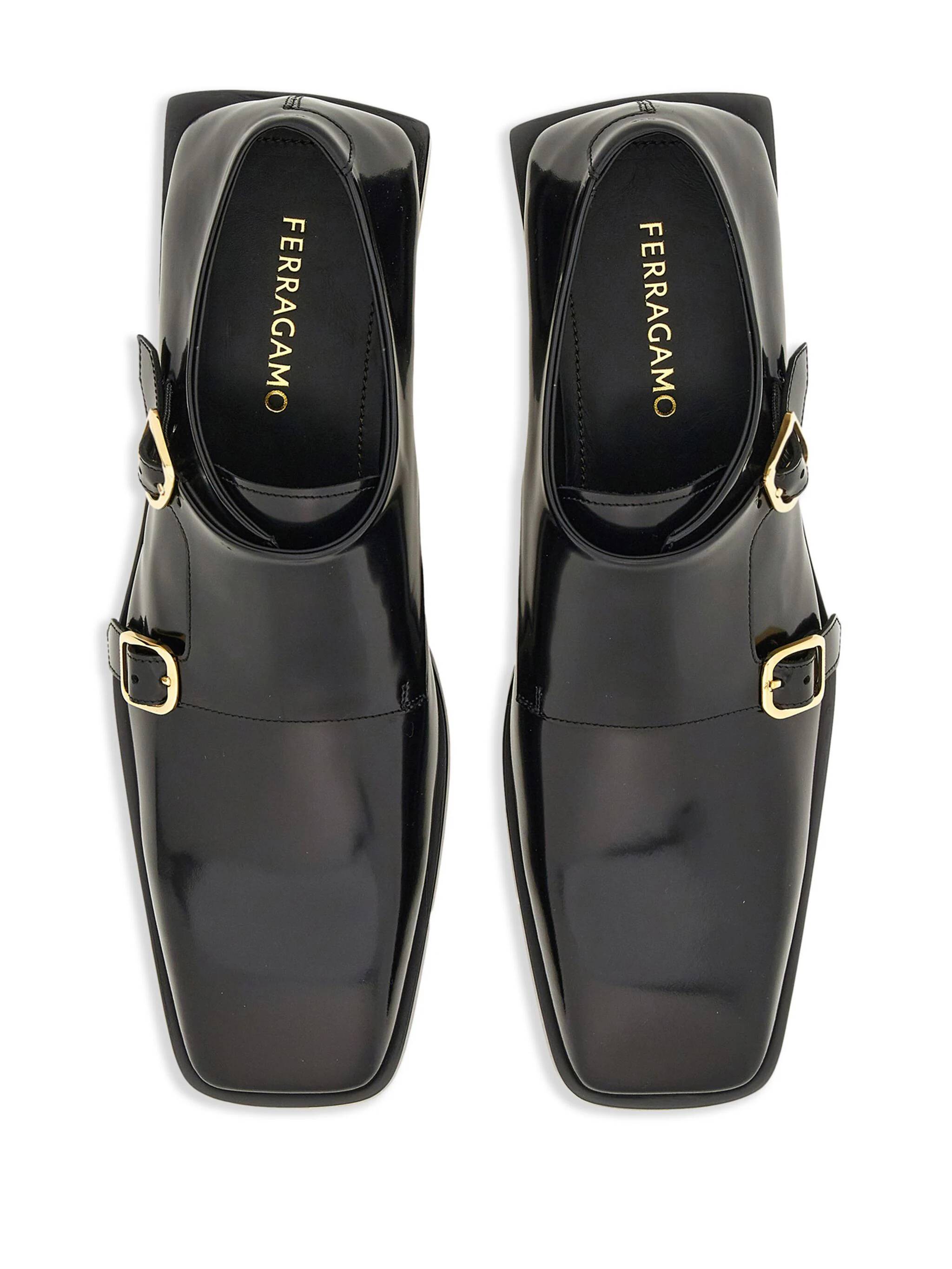 Ferragamo 029244 Man Black Flat shoes - Zuklat