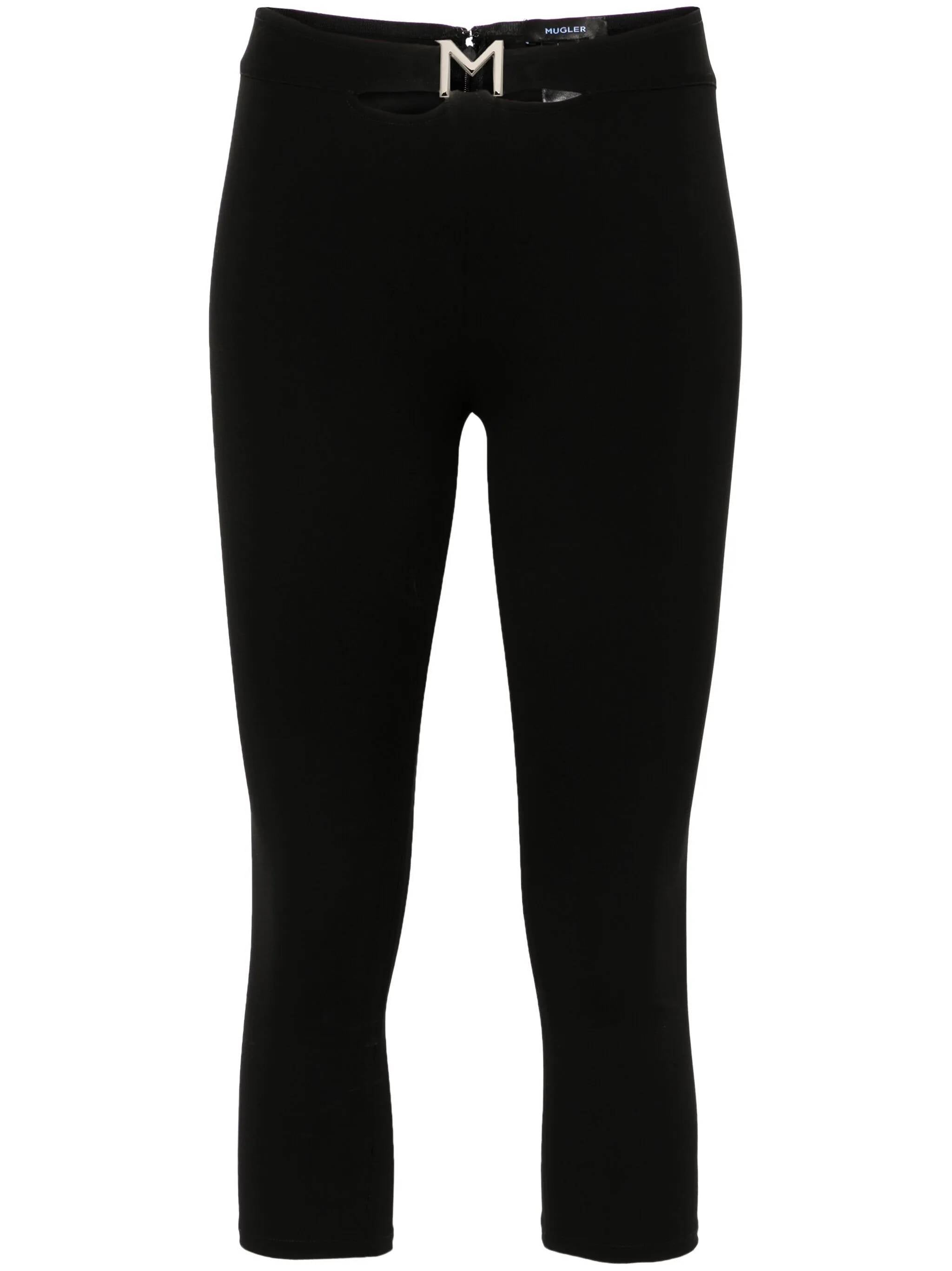 MUGLER 24F1PA0455680 Woman Black Trousers - Zuklat