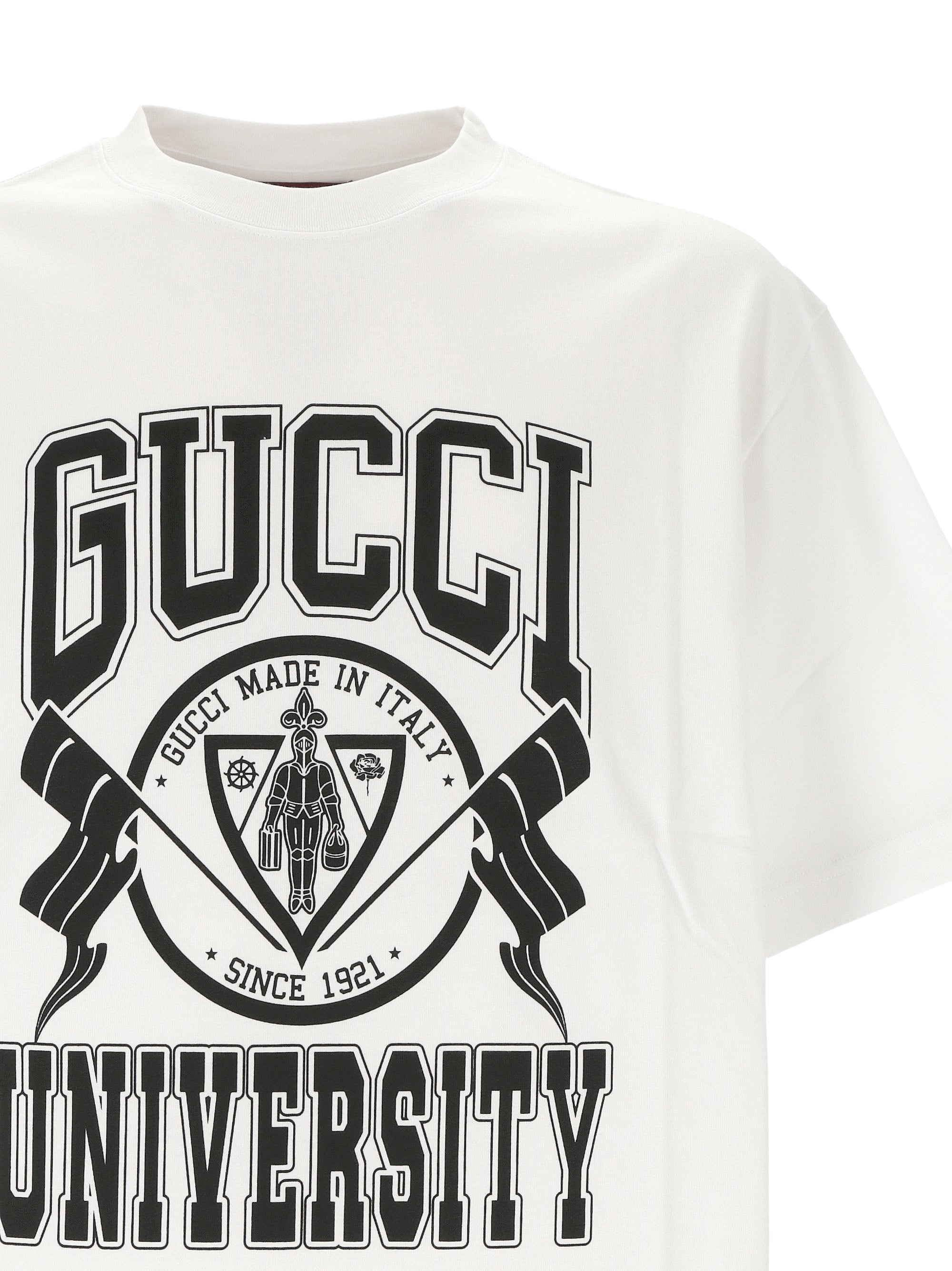 Gucci 798115 Man White T-shirts and Polos - Zuklat