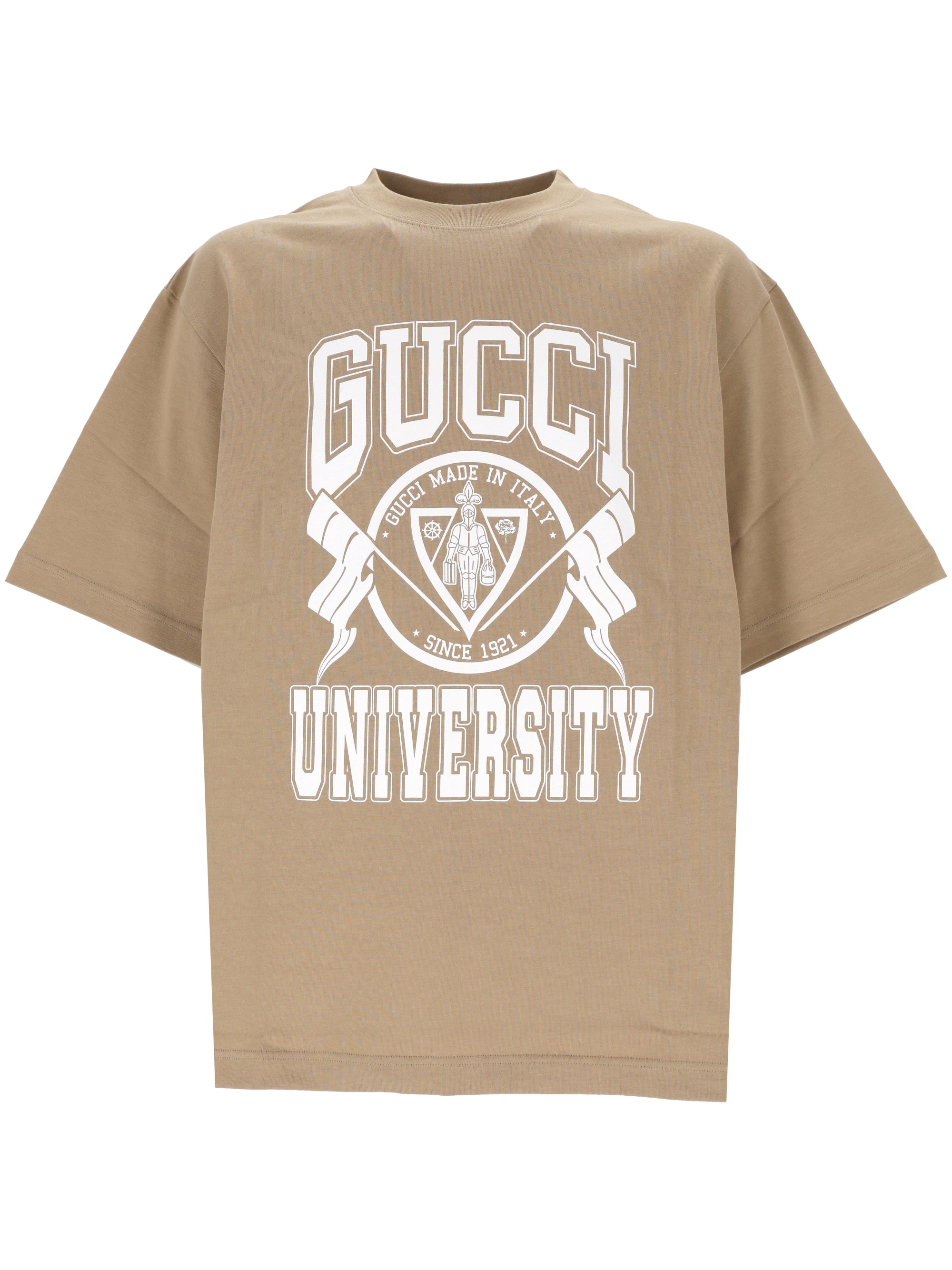 Gucci 798115 Man Beige T-shirts and Polos - Zuklat