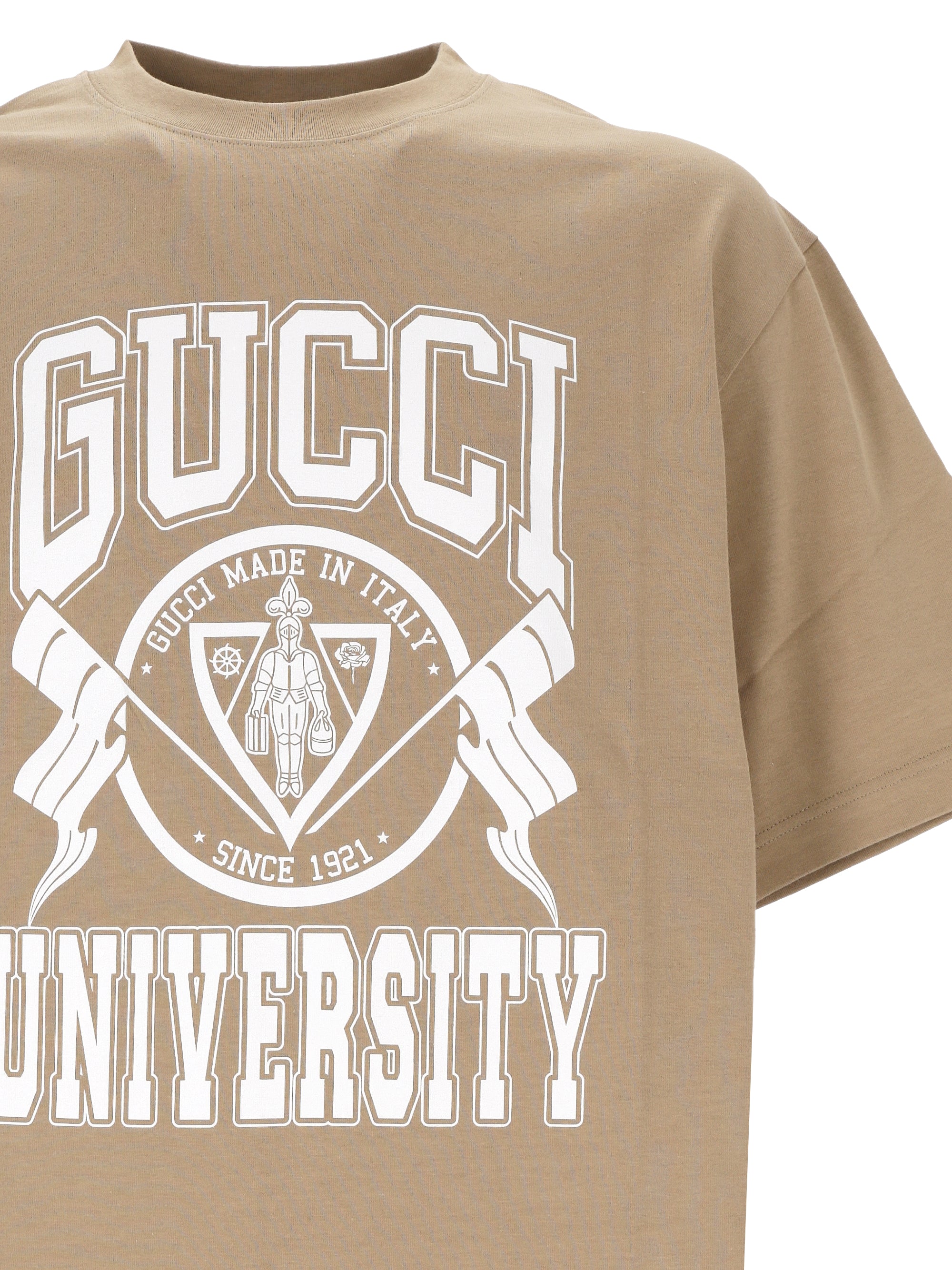 Gucci 798115 Man Beige T-shirts and Polos - Zuklat