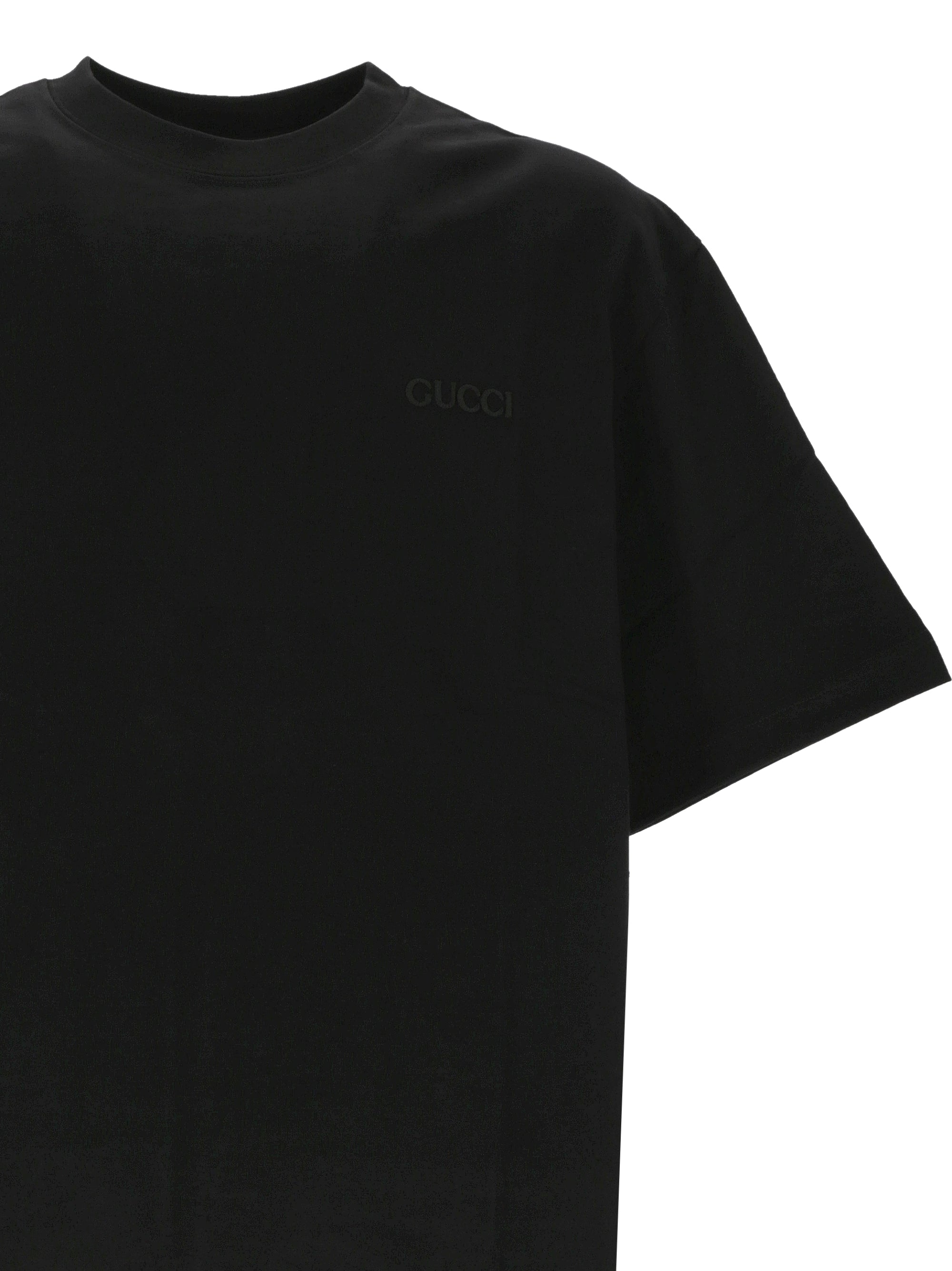 Gucci 798115 Man Black T-shirts and Polos - Zuklat