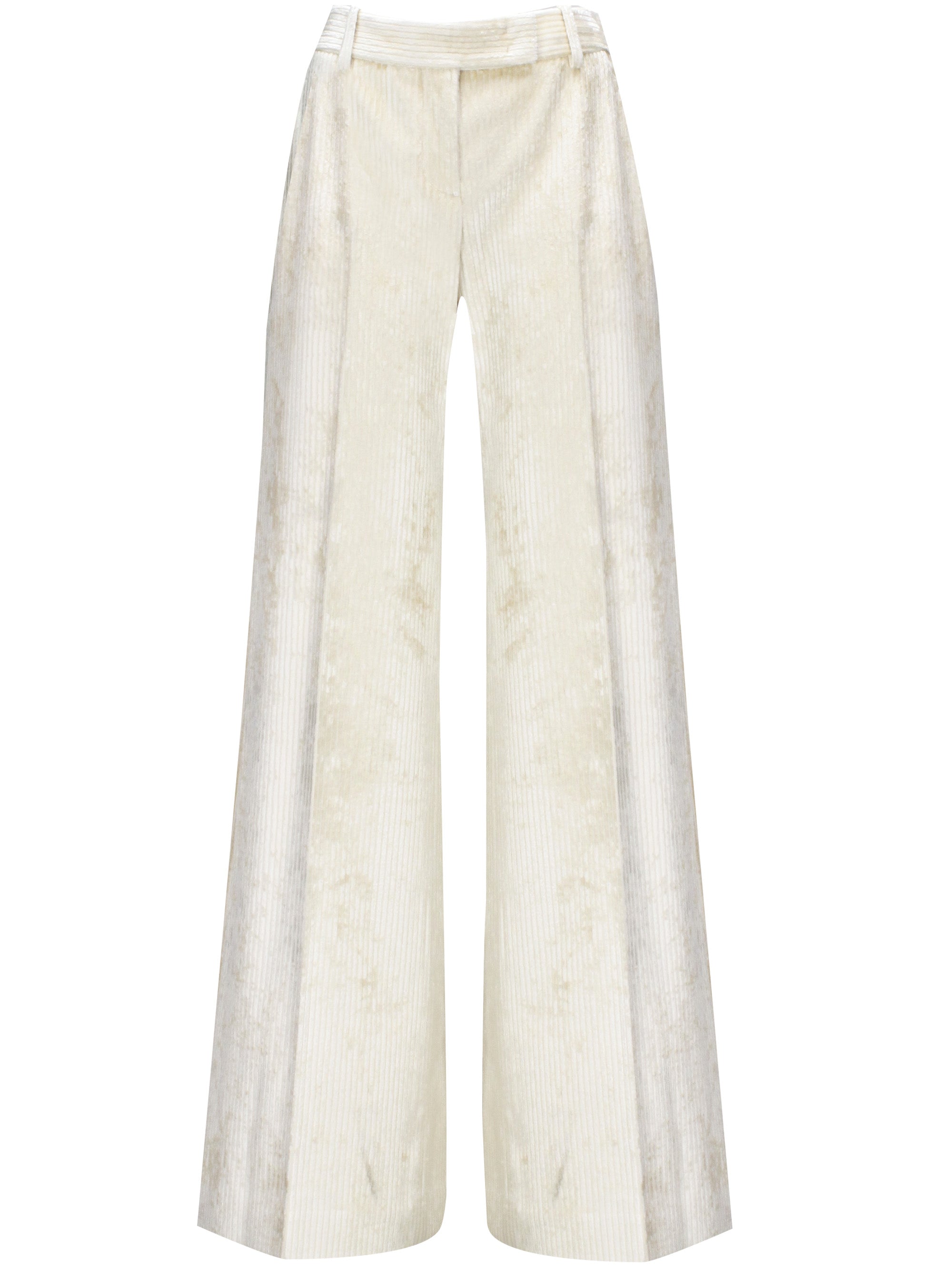 Ermanno Scervino D456P313GWI Woman White Trousers - Zuklat