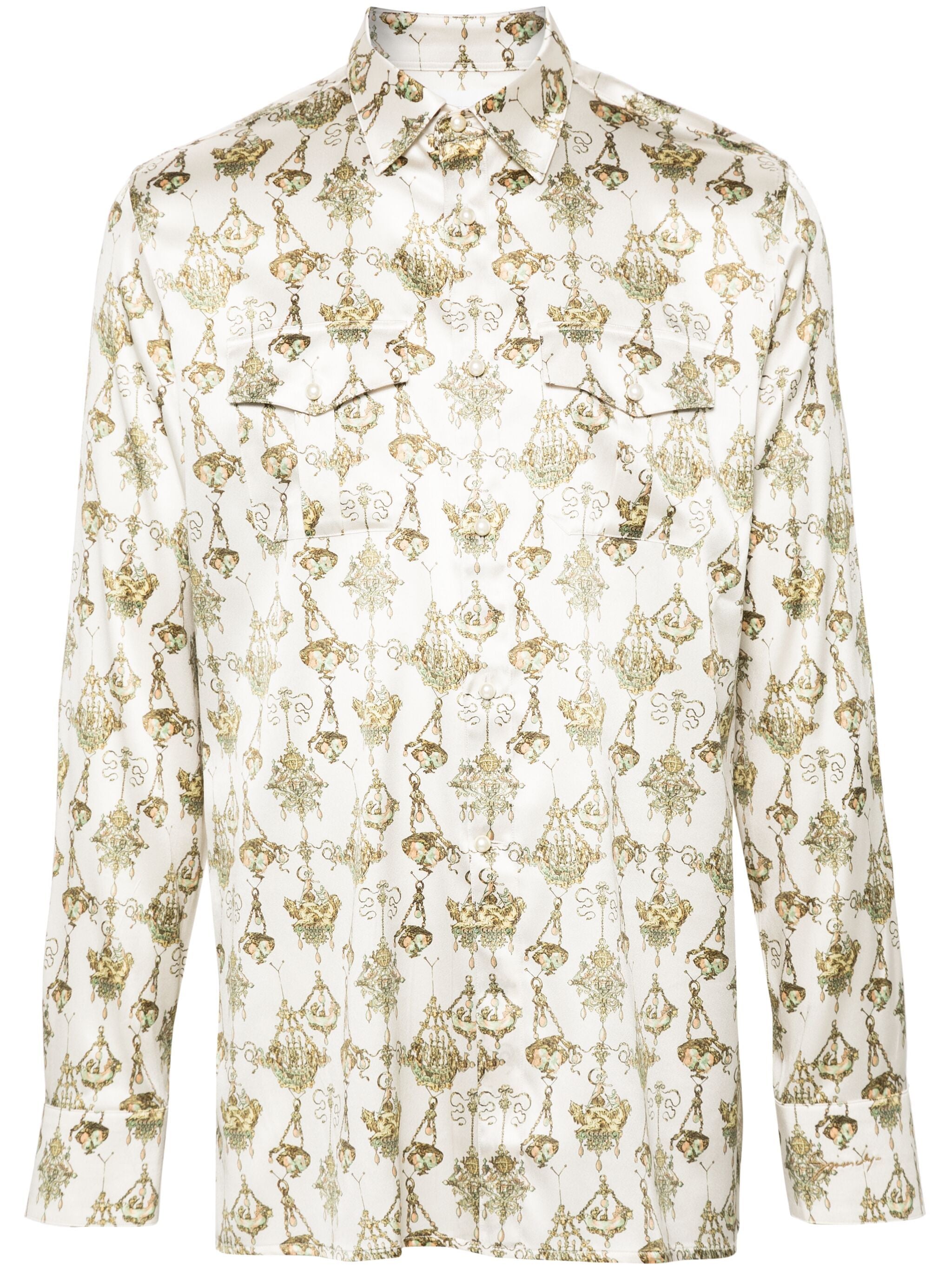 Givenchy BM6124 Man CREAM/OCHRE Shirts - Zuklat