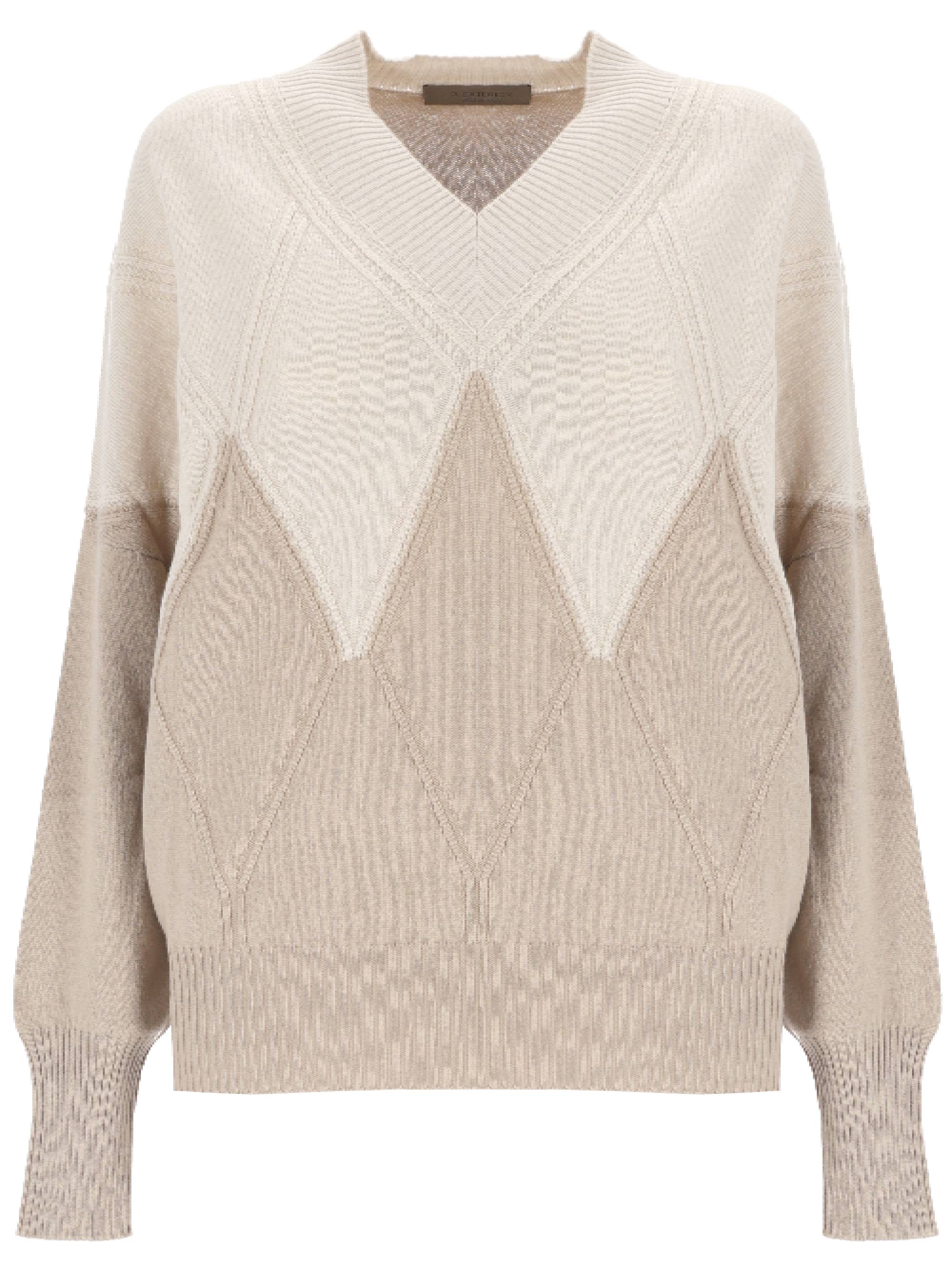 D.EXTERIOR 59041 Woman VANIGLIA/NOCCIOLA Sweaters - Zuklat