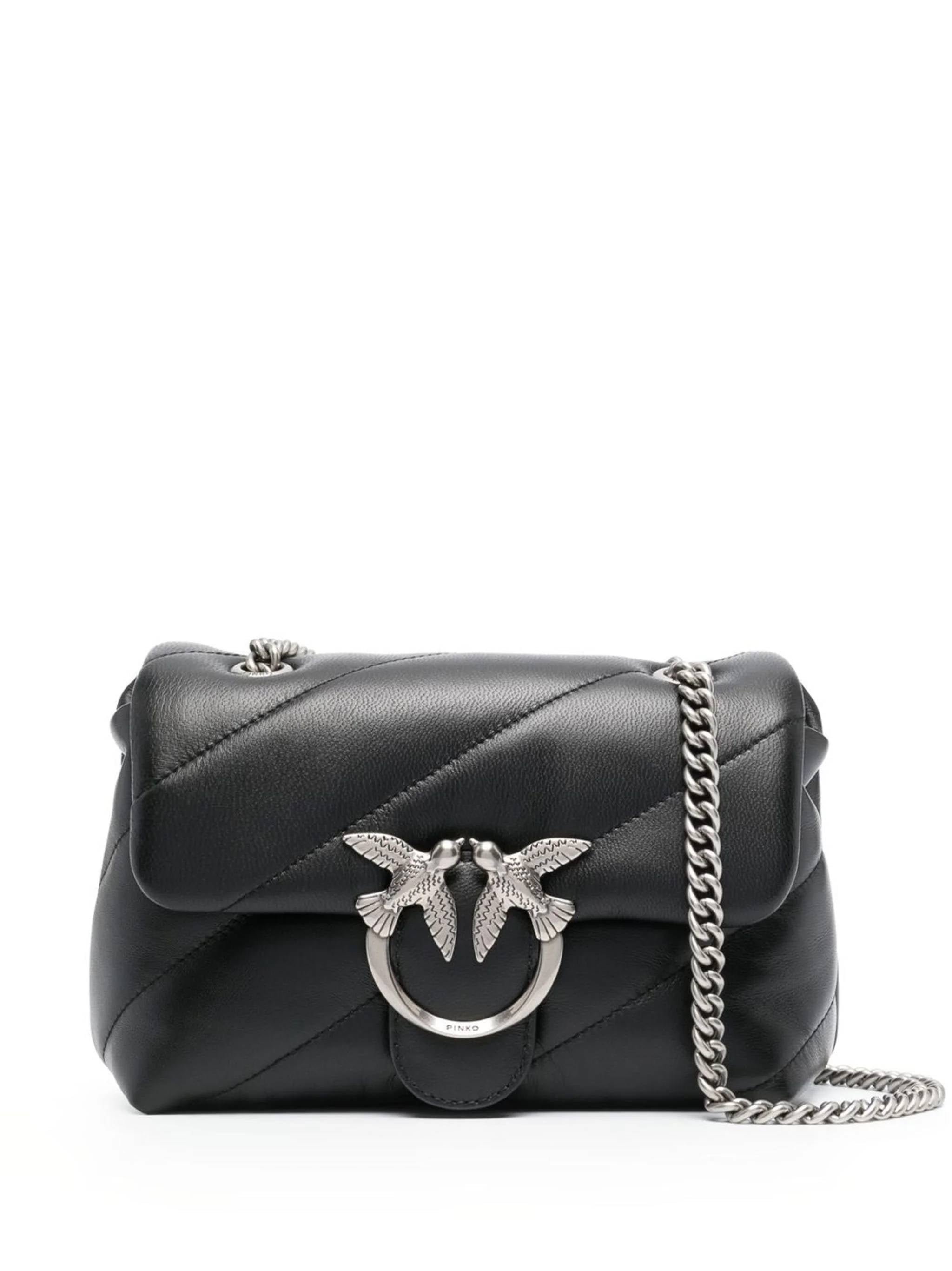 Pinko 100039 Woman NERO-OLD SILVER Bags.. - Zuklat