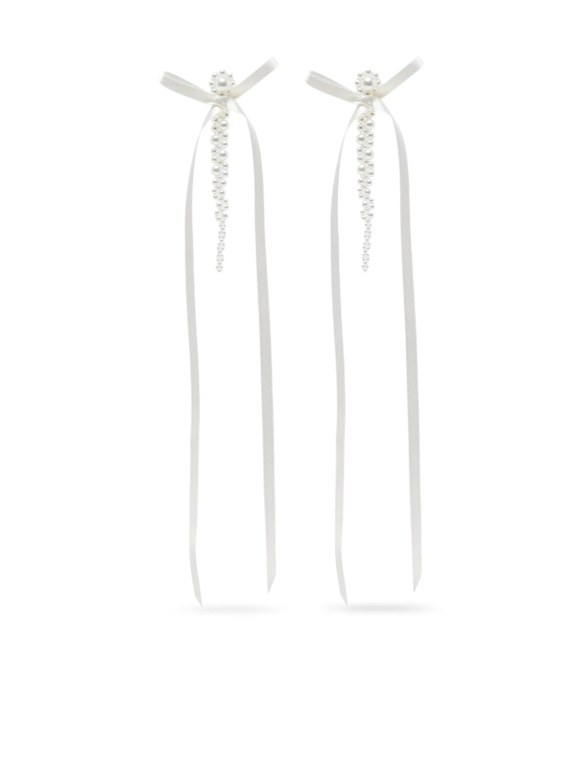 Simone Rocha ERG410 Woman PEARL/IVORY Bijoux - Zuklat