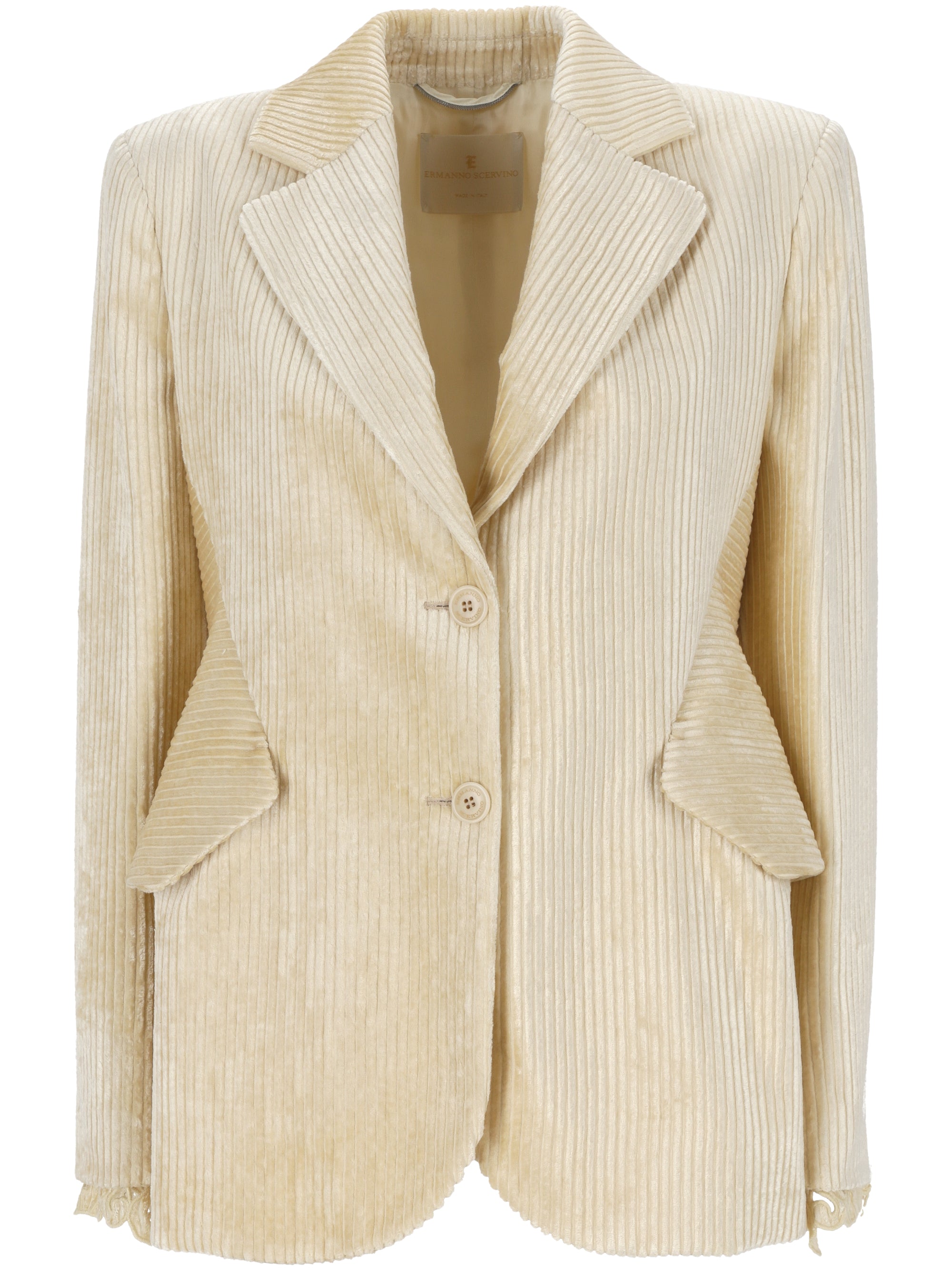 Ermanno Scervino D456I305IGWI Woman Beige Jackets - Zuklat