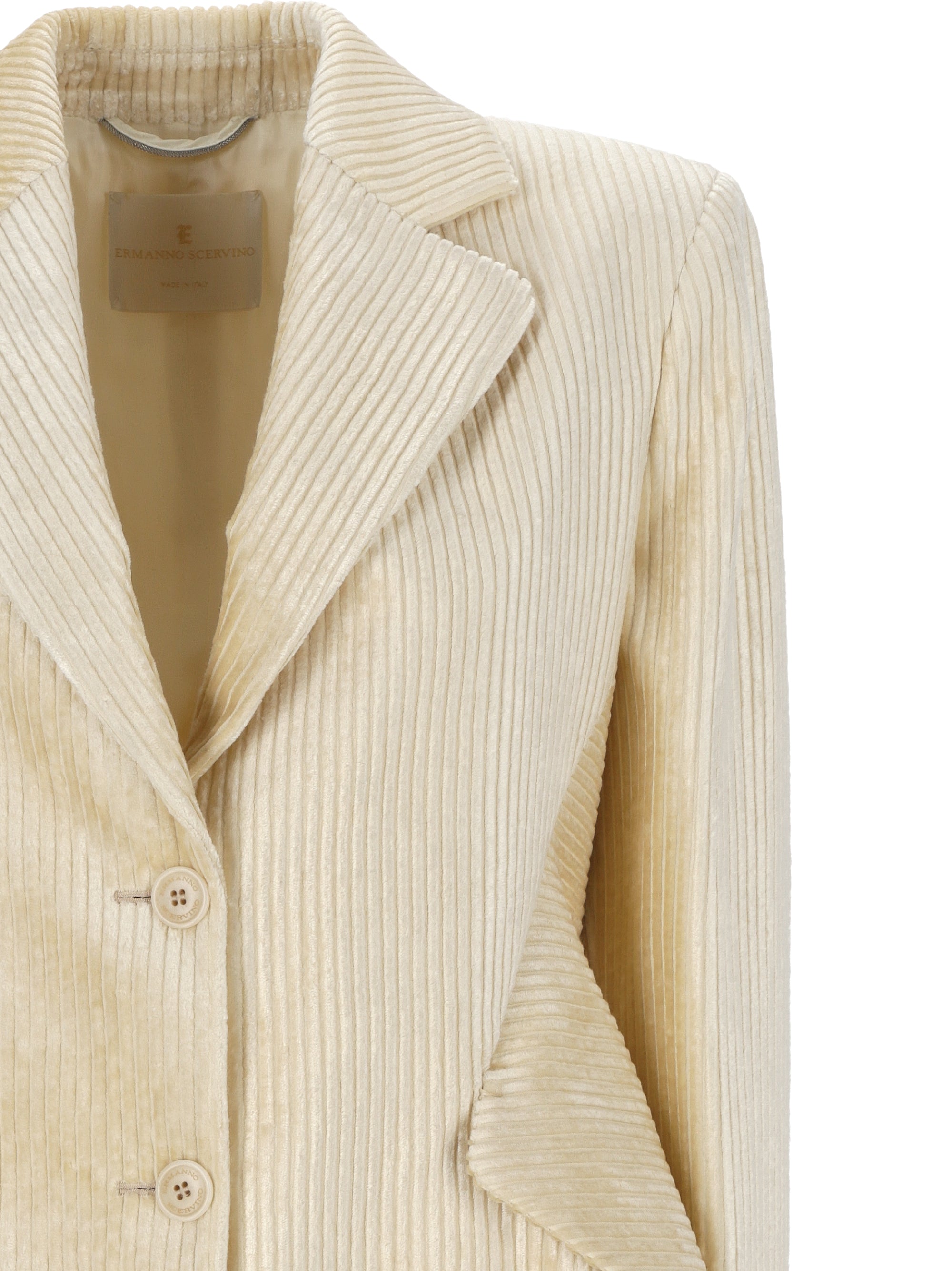 Ermanno Scervino D456I305IGWI Woman Beige Jackets - Zuklat