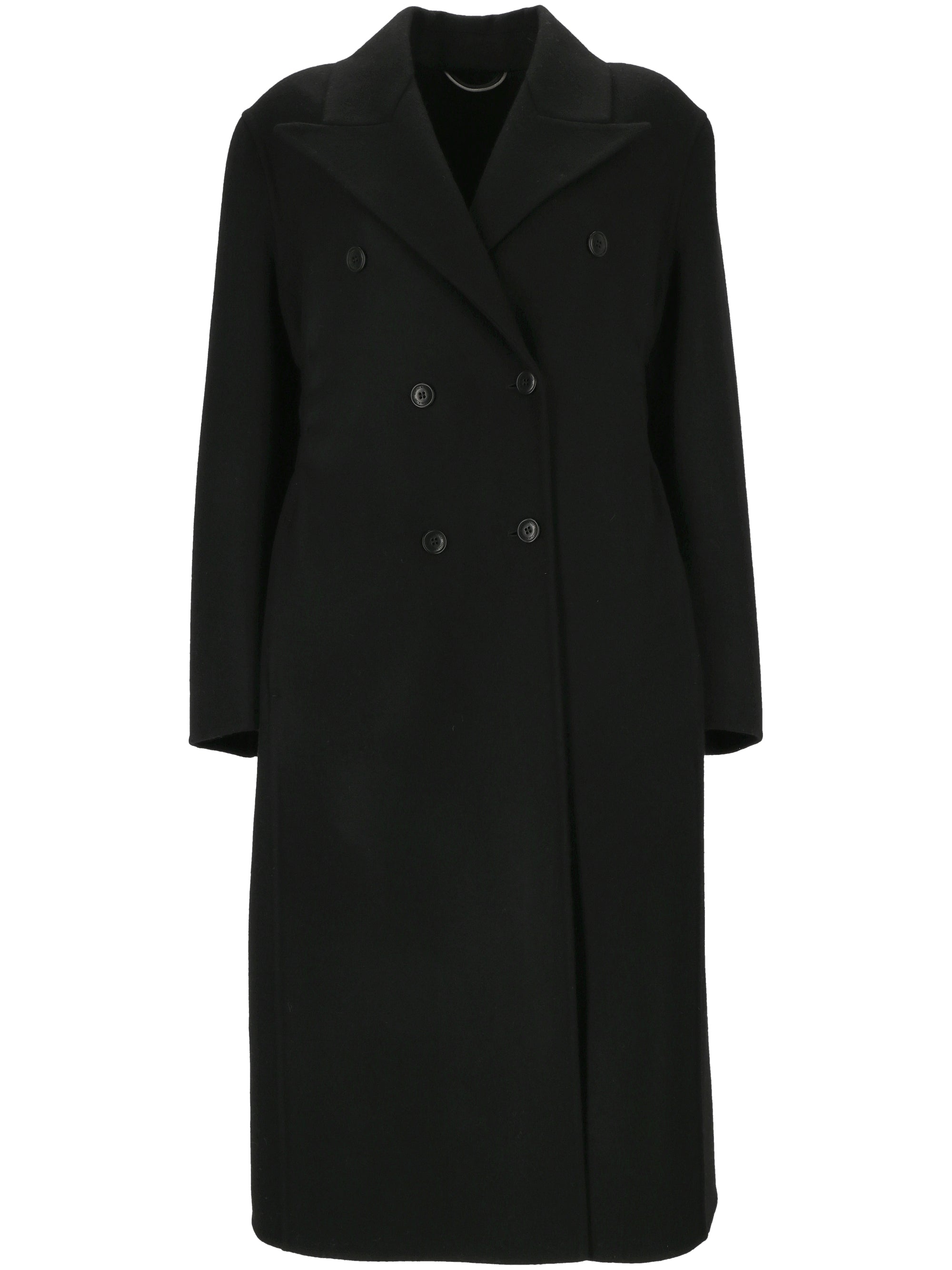 Ermanno Scervino D456D316RHNG Woman Black Coats - Zuklat