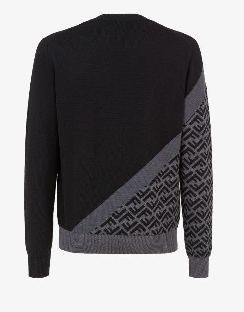 Fendi FZX091 Man Black Sweaters - Zuklat