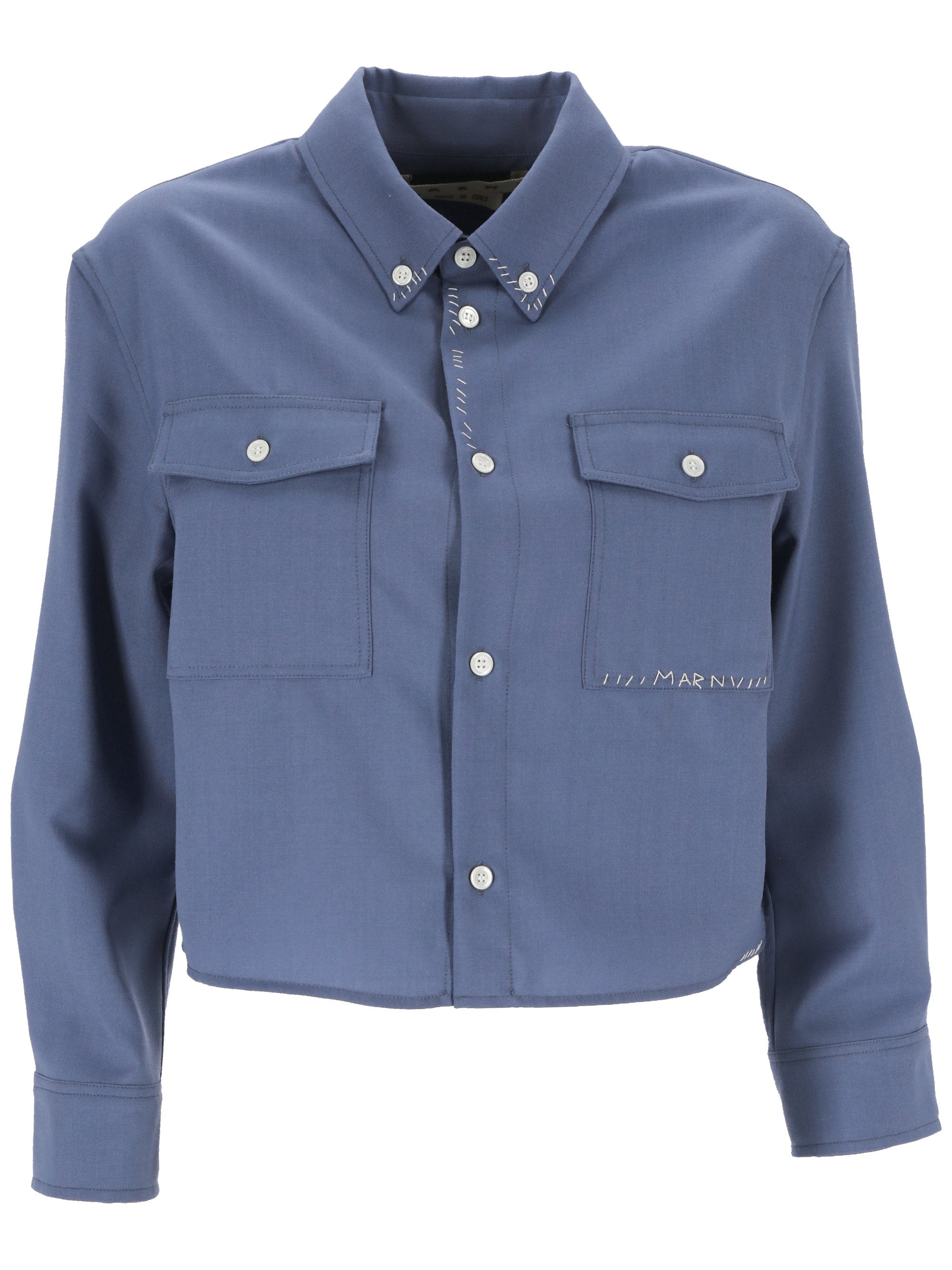 Marni CAMA0594S0 Woman Light Blue Shirts - Zuklat