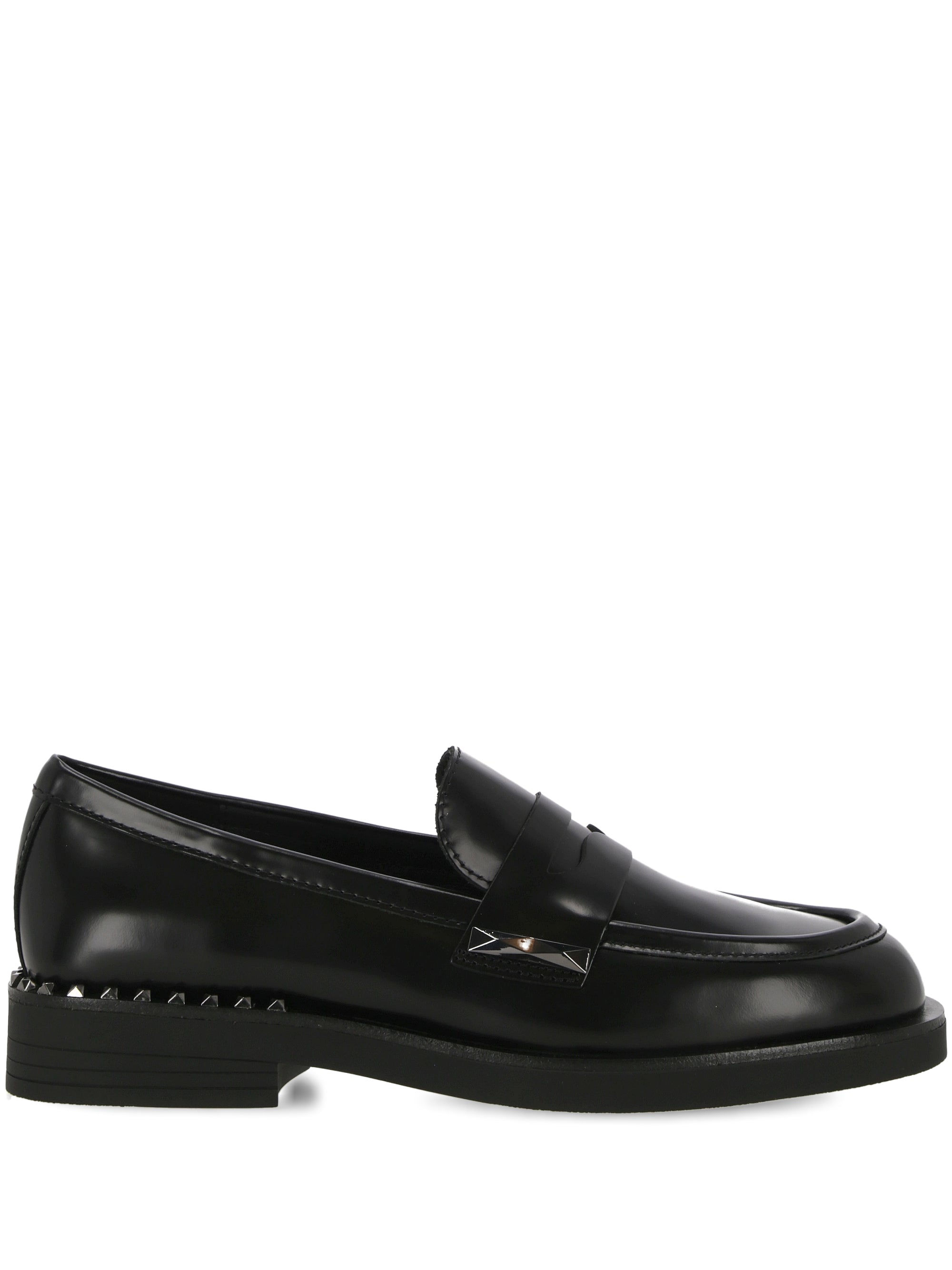 ASH WHISPERSTU01 Woman POLIS CALF BLACK Flat shoes - Zuklat