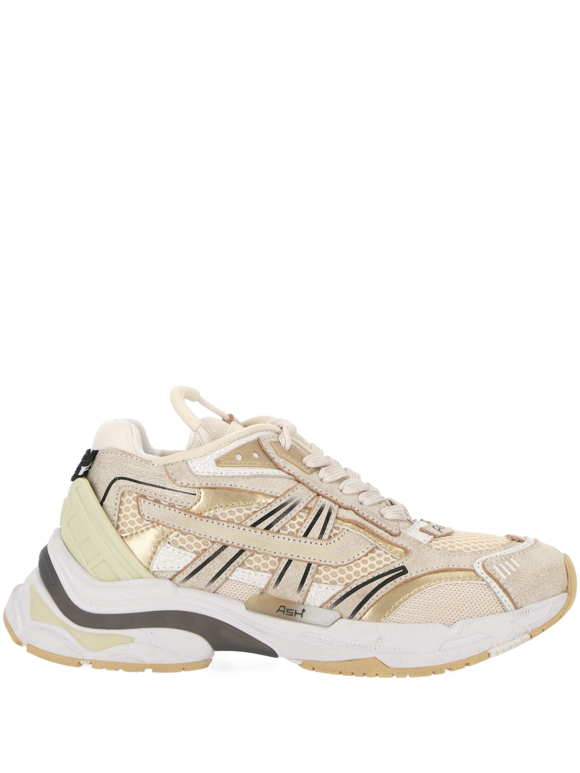 ASH RACE02 Woman INTERCEPTOR BEIGE/WHT/GOLD Sneakers - Zuklat