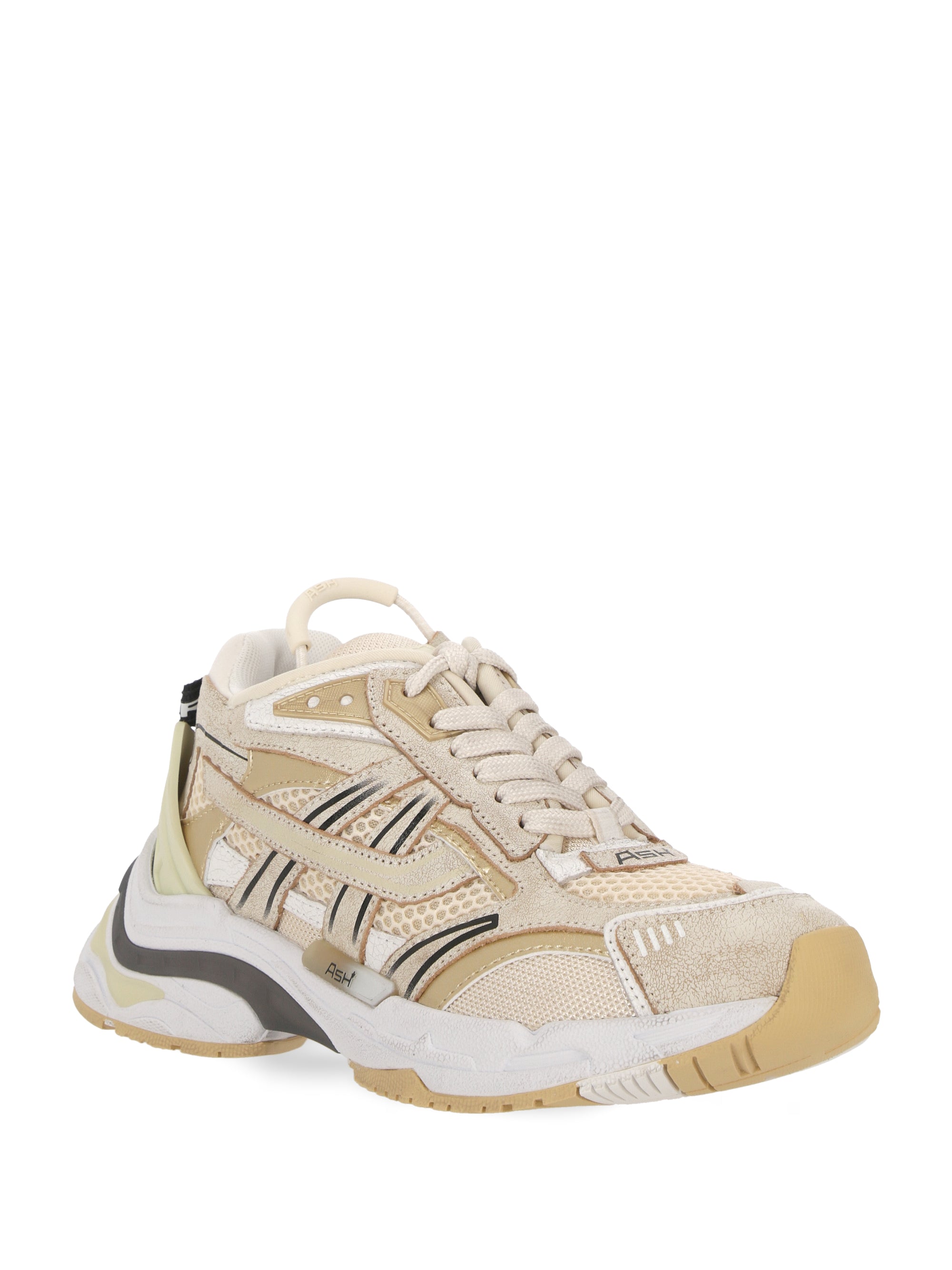 ASH RACE02 Woman INTERCEPTOR BEIGE/WHT/GOLD Sneakers - Zuklat