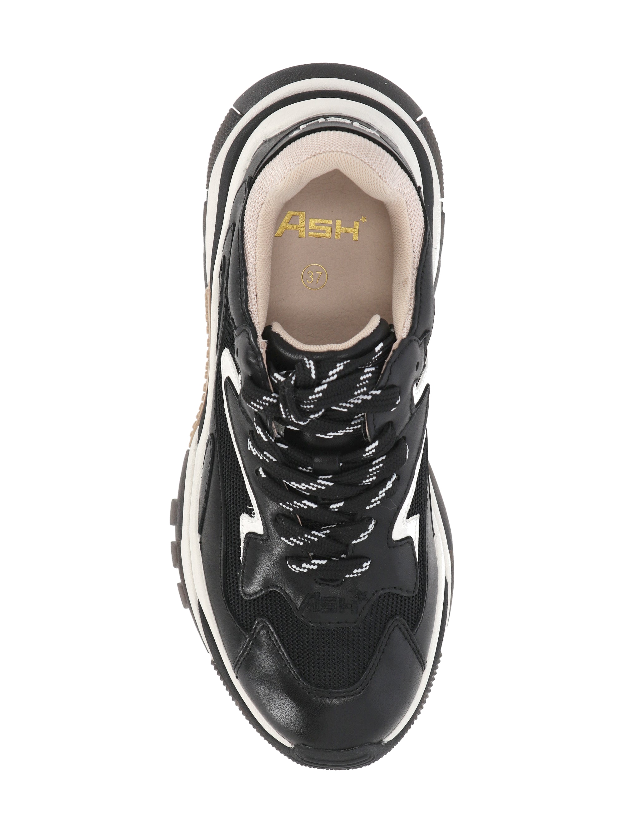 ASH ADDICT02 Woman NAPPACALF BLK/EGGNUG/PRISTIN Sneakers - Zuklat