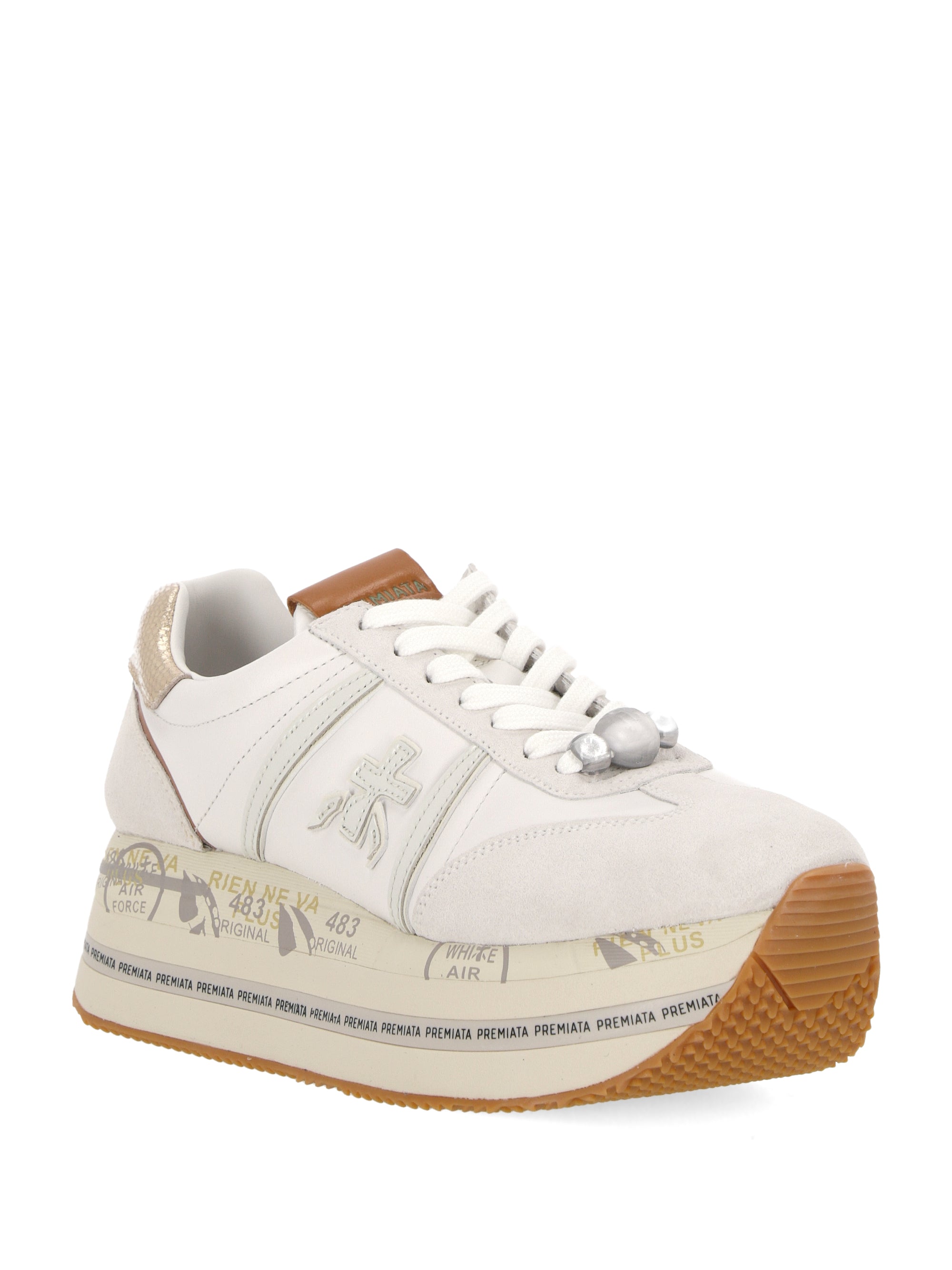 Premiata BETH Woman White Sneakers - Zuklat