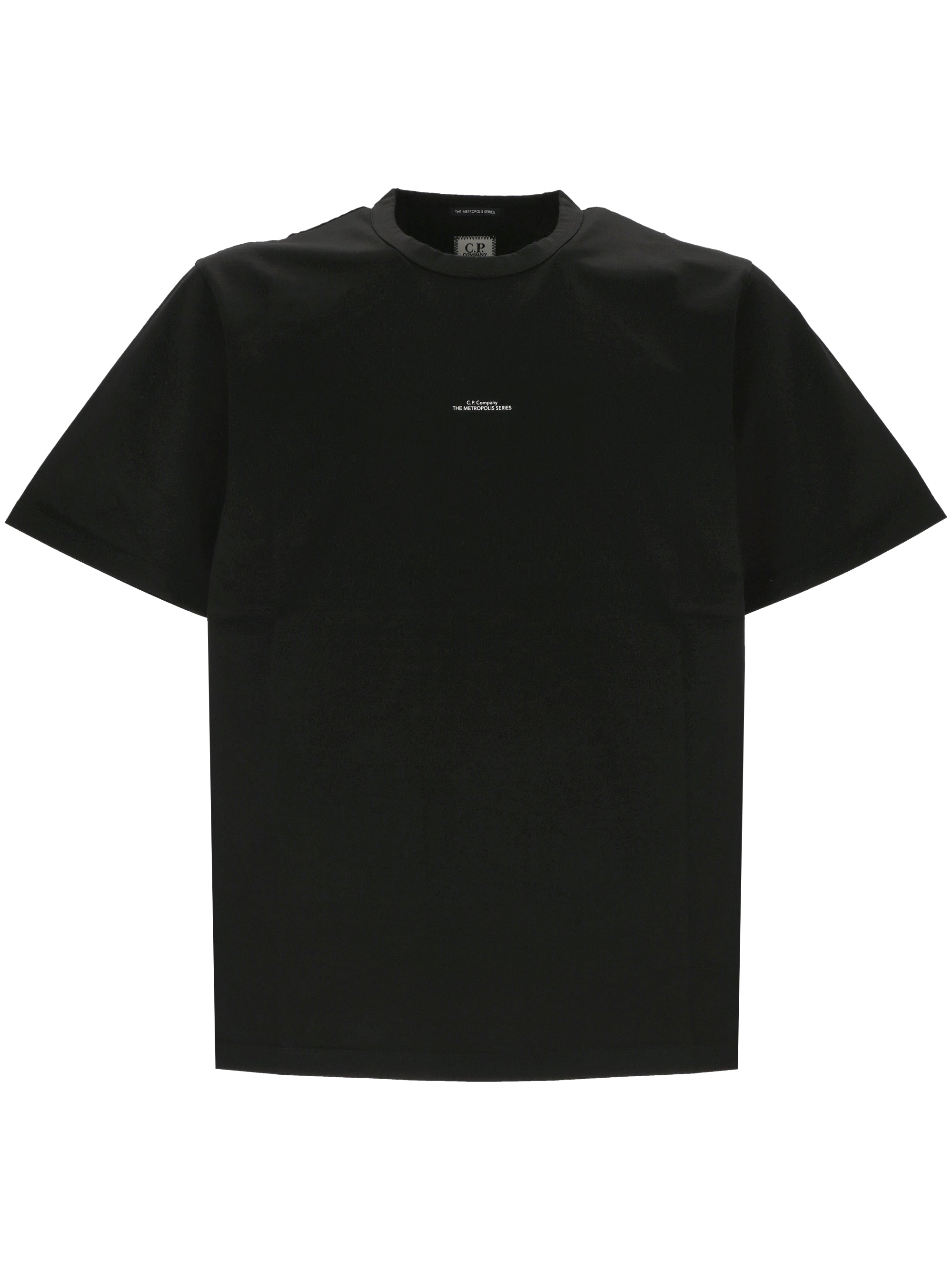 C.P. COMPANY 17CLTS038A00 Man Black T-shirts and Polos - Zuklat