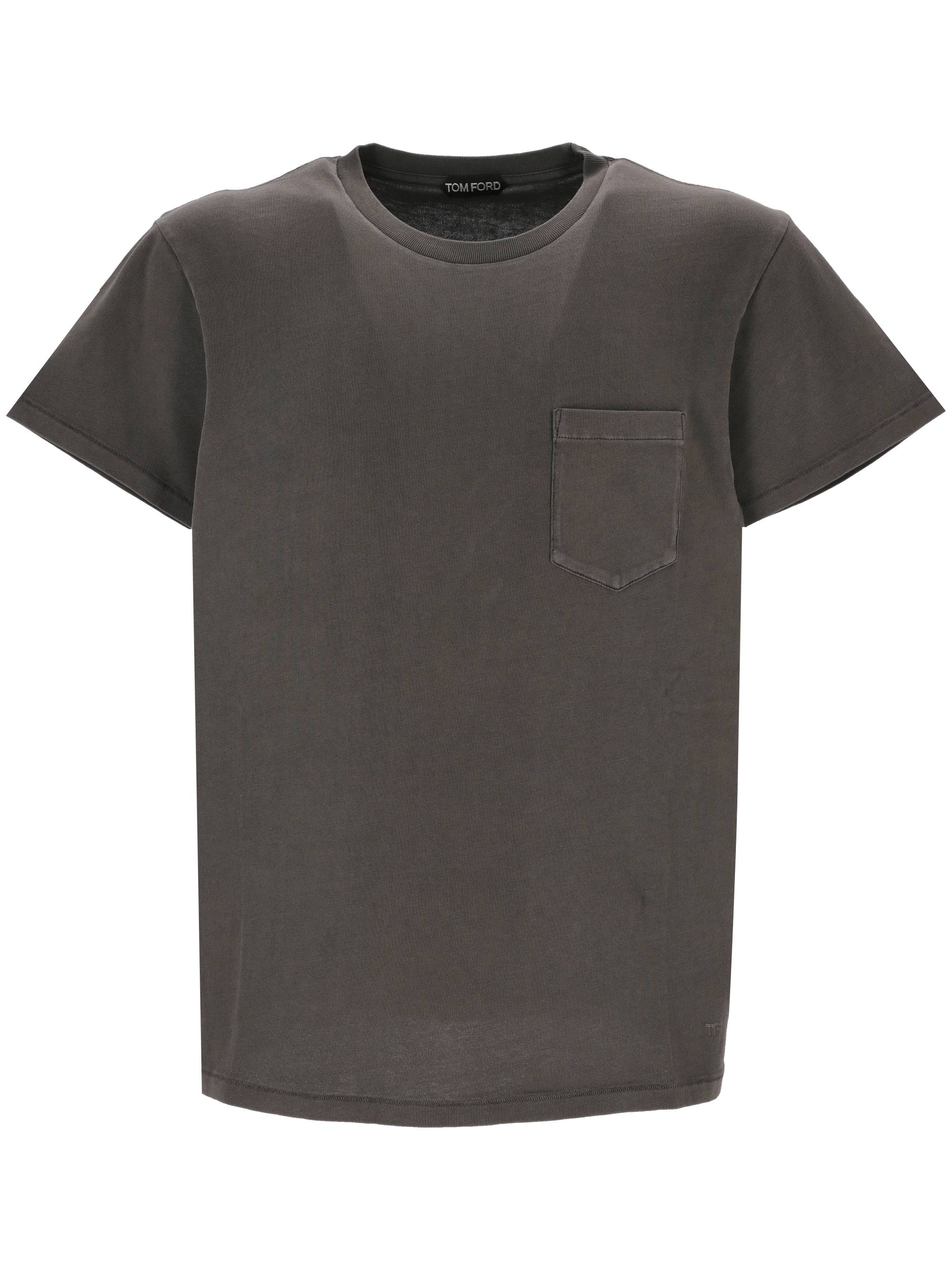 Tom Ford JCS015JMC030F24 Man Ash grey T-shirts and Polos - Zuklat