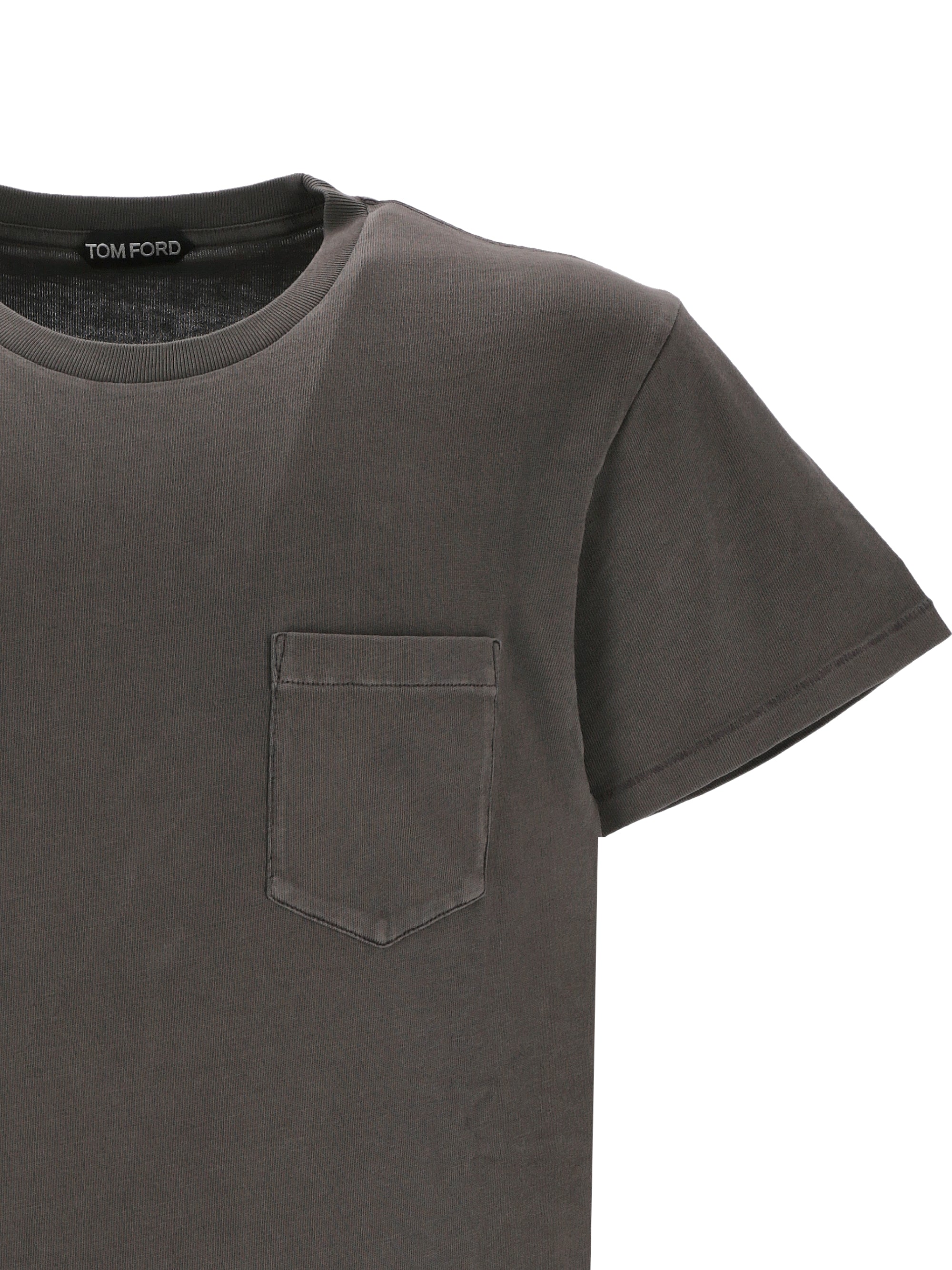 Tom Ford JCS015JMC030F24 Man Ash grey T-shirts and Polos - Zuklat