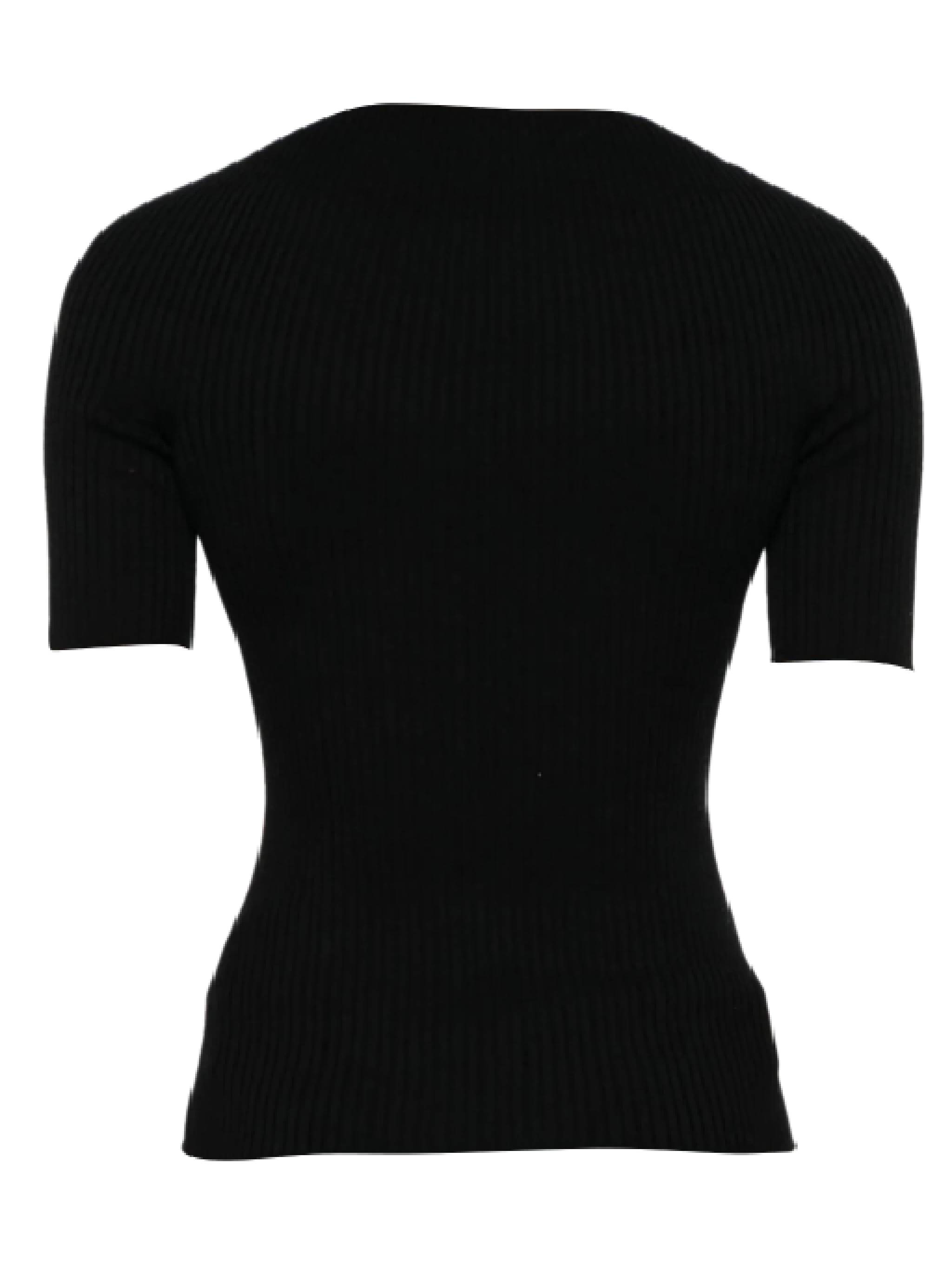 Courreges 124MPU130FI0049 Woman Black Sweaters - Zuklat