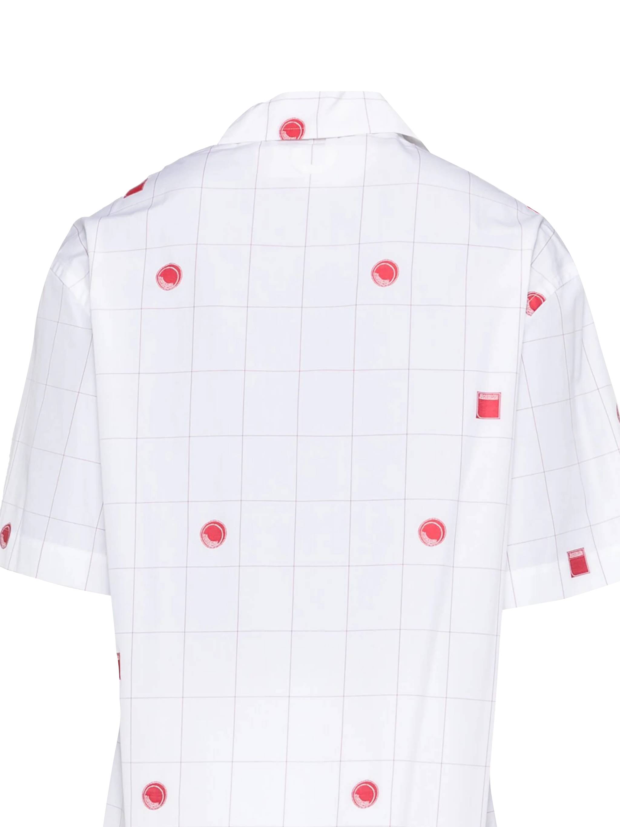 JACQUEMUS 246SH202 Man JACQD LAB CHECK RED WHITE Shirts - Zuklat