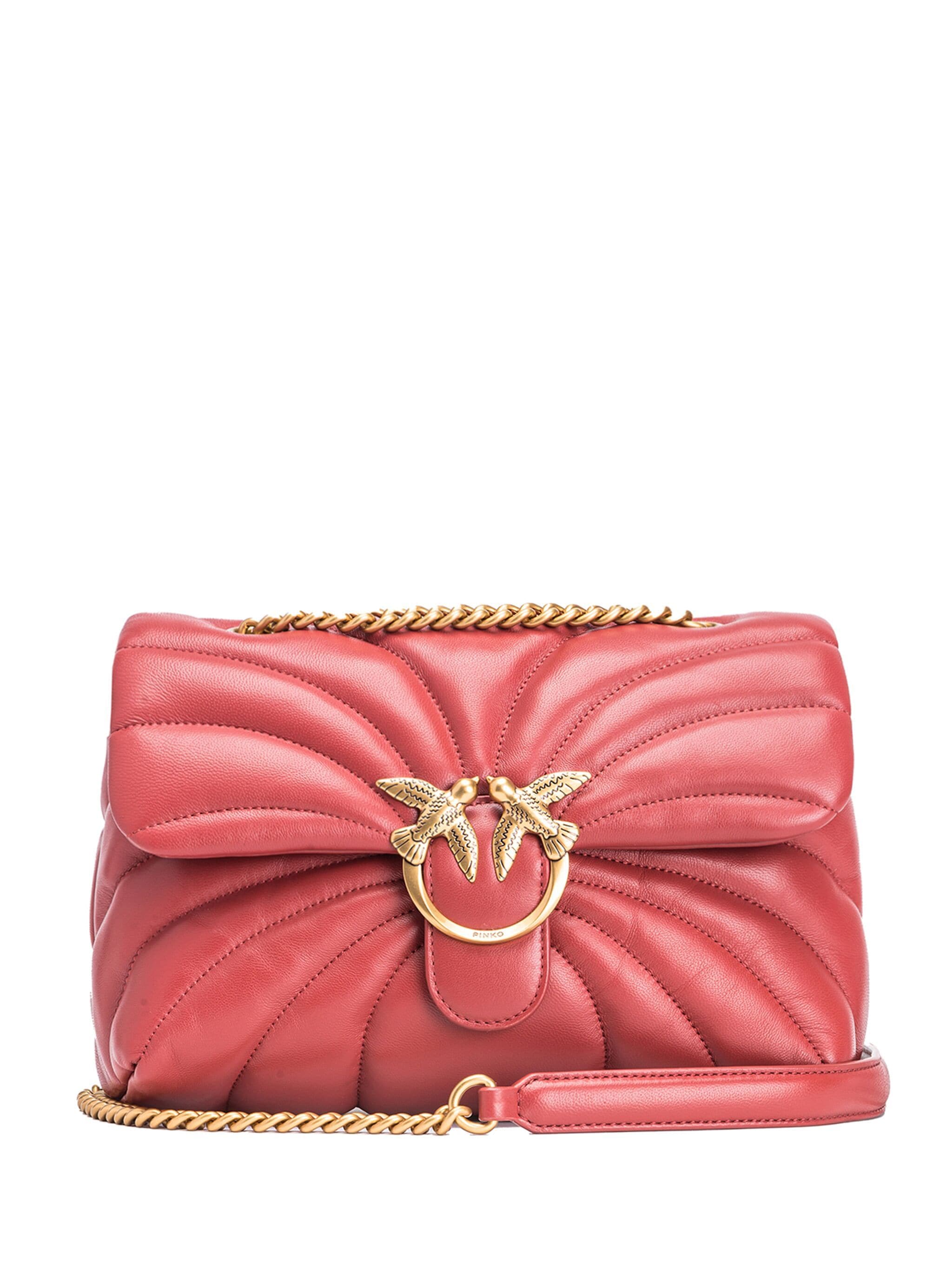 Pinko 100038 Woman OCRA ROSSO-ANTIQUE GOLD Bags.. - Zuklat