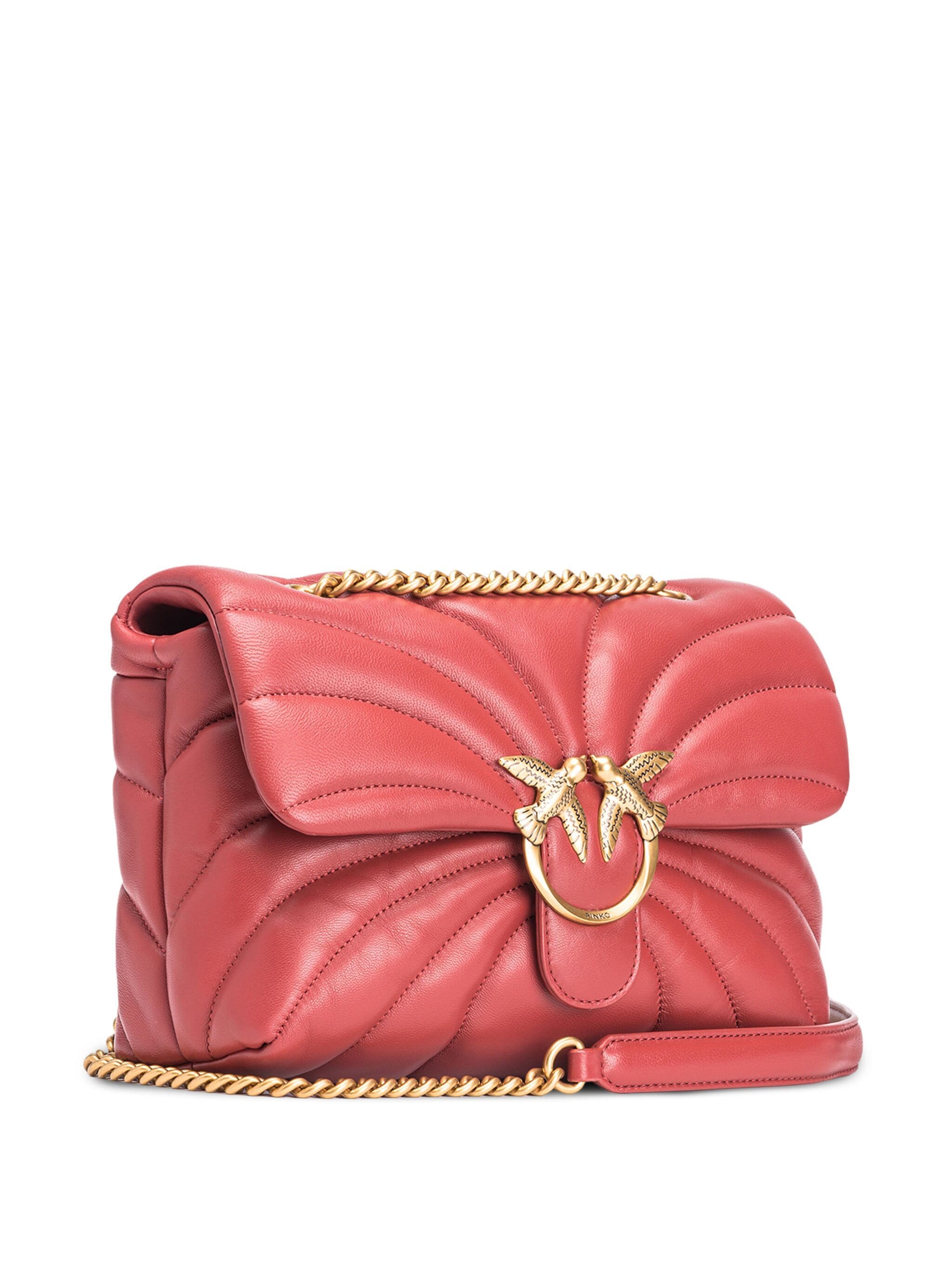 Pinko 100038 Woman OCRA ROSSO-ANTIQUE GOLD Bags.. - Zuklat