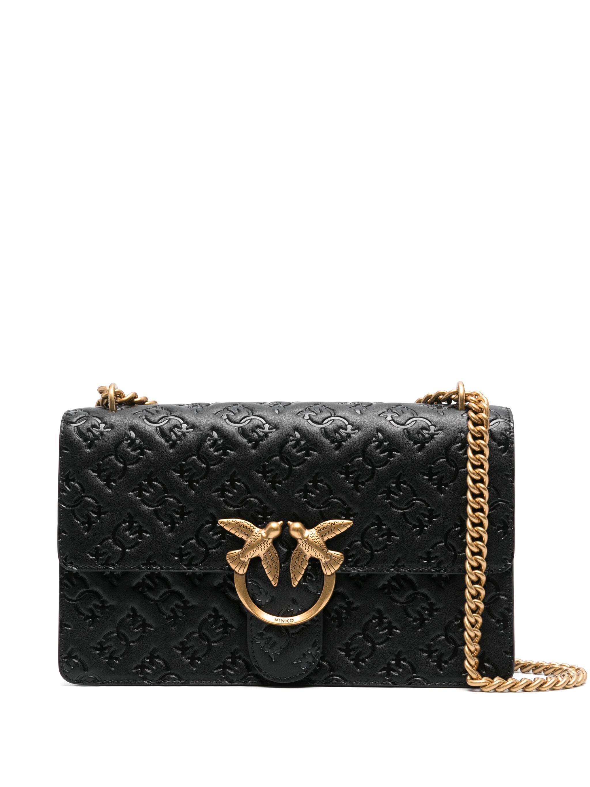 Pinko 100941 Woman NERO-ANTIQUE GOLD Bags.. - Zuklat