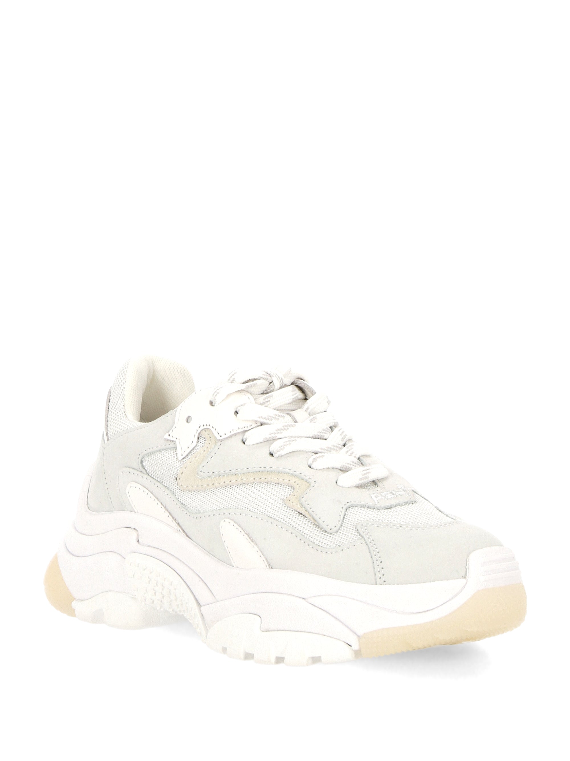 ASH ADDICT06 Woman NUBUCK WHITE/WHITE/WHITE Sneakers - Zuklat