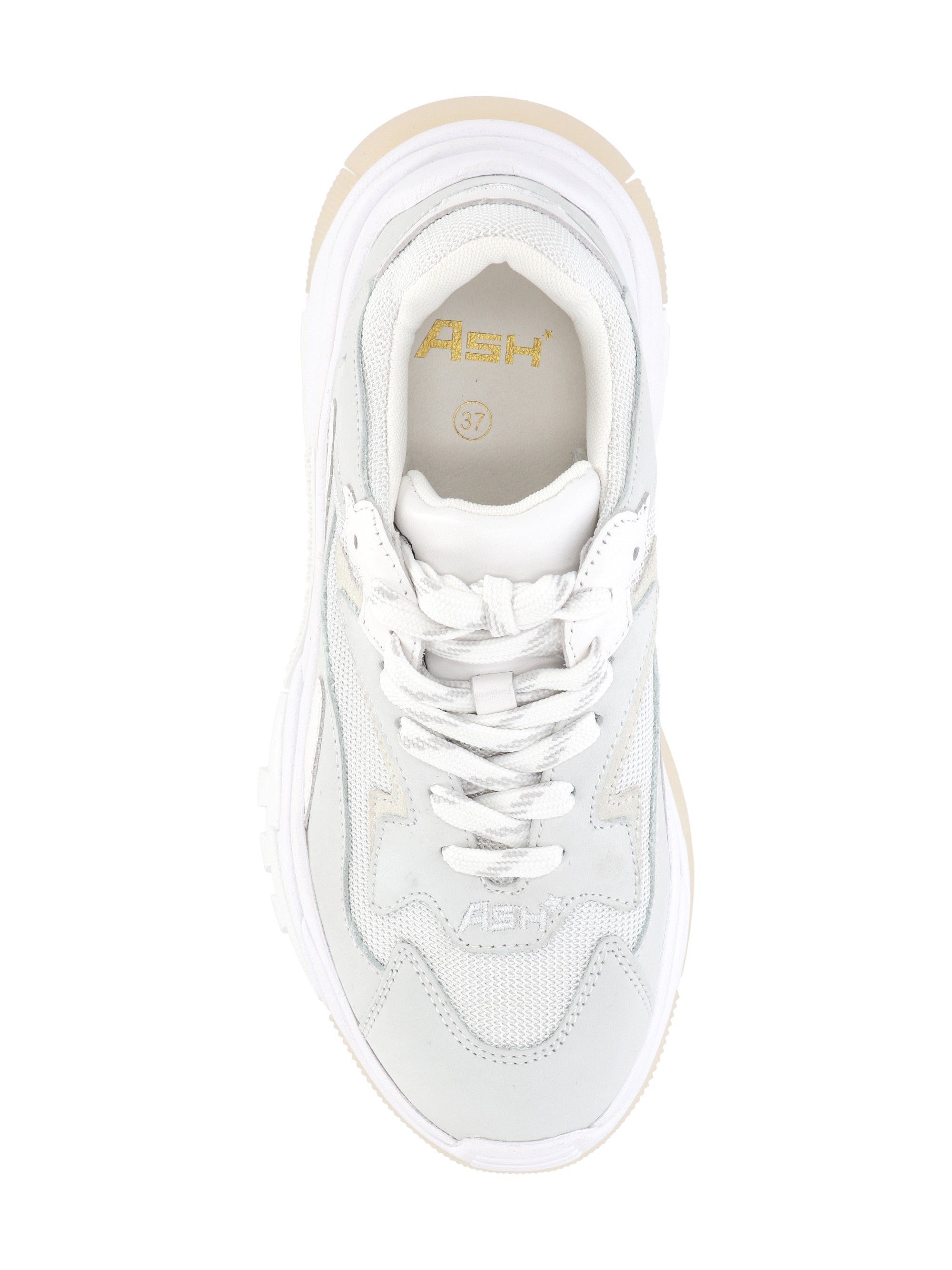 ASH ADDICT06 Woman NUBUCK WHITE/WHITE/WHITE Sneakers - Zuklat