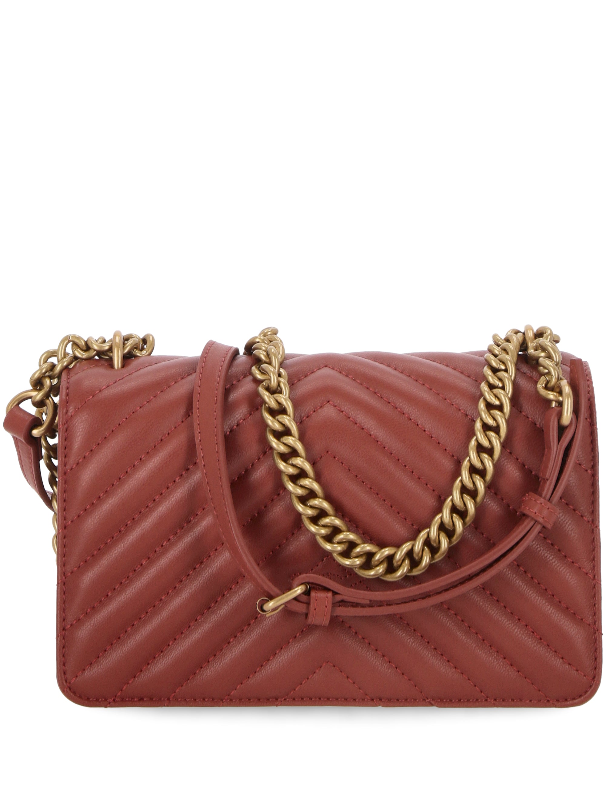 Pinko 100074 Woman OCRA ROSSO-ANTIQUE GOLD Bags.. - Zuklat