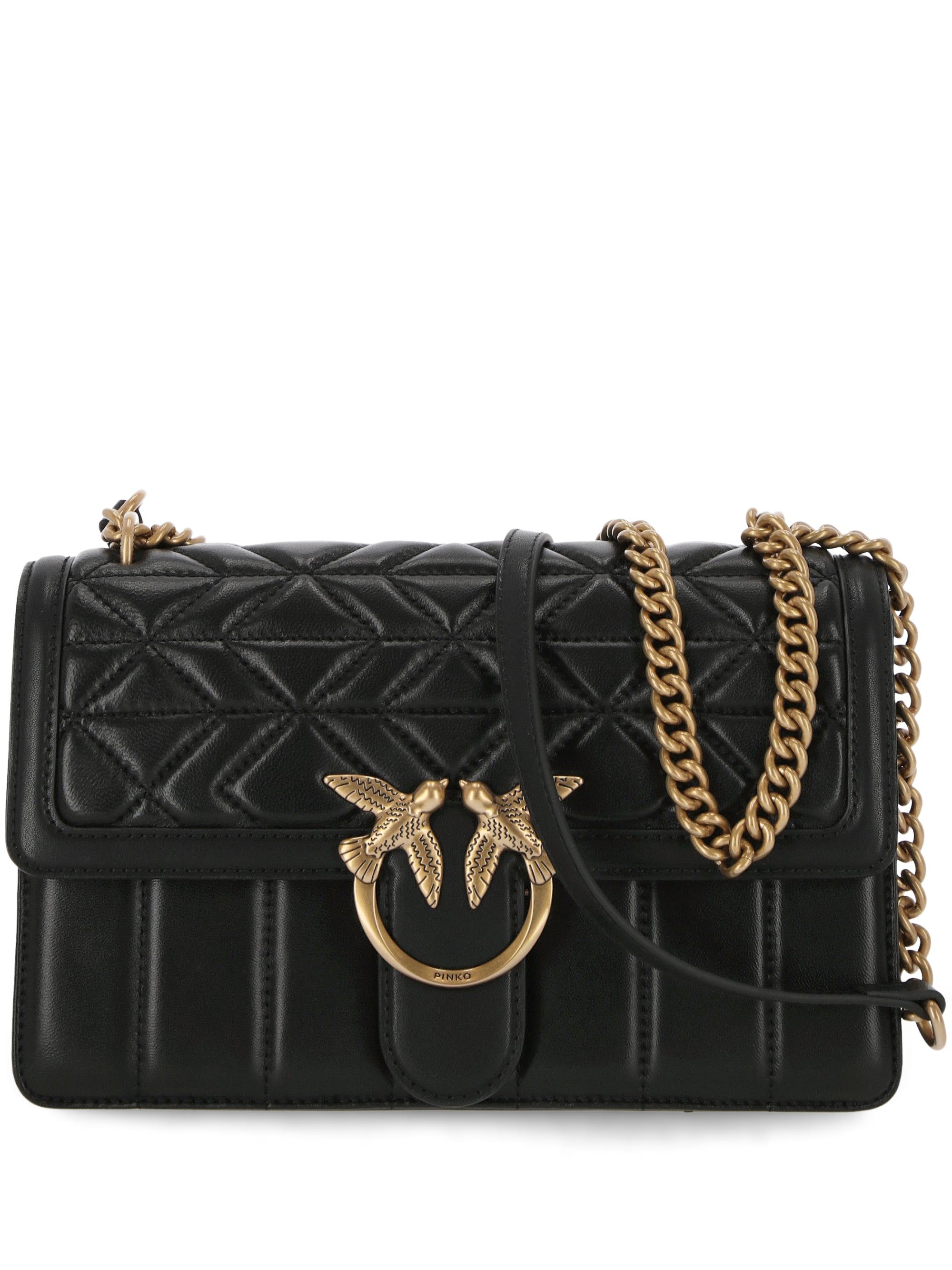 Pinko 100941 Woman NERO-ANTIQUE GOLD Bags.. - Zuklat