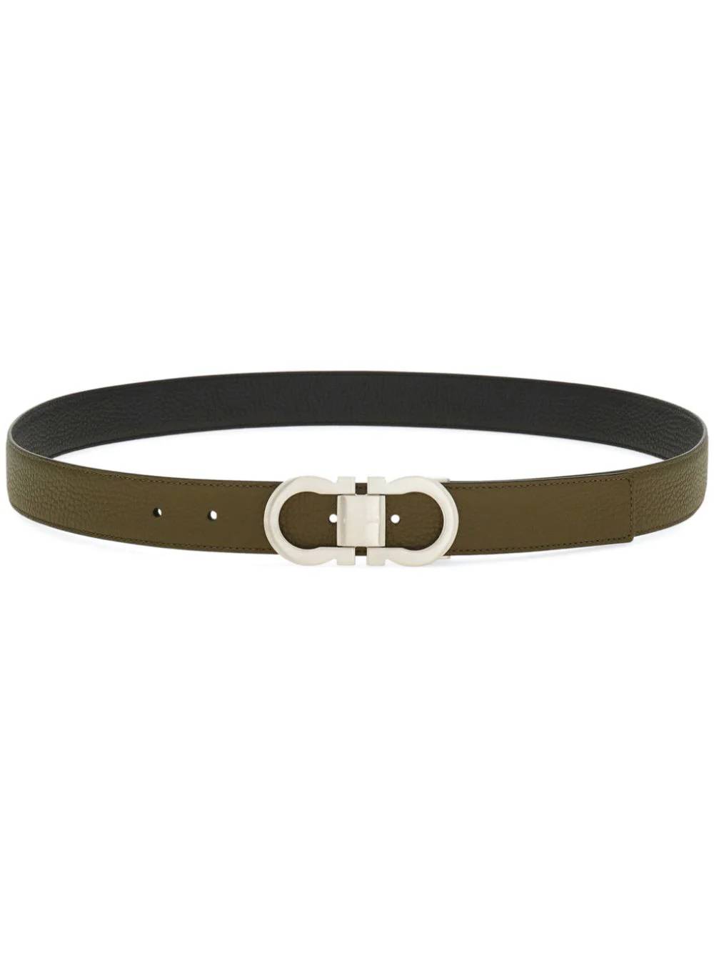 Ferragamo 670326 Man NEW OLIVE/NERO Belts - Zuklat