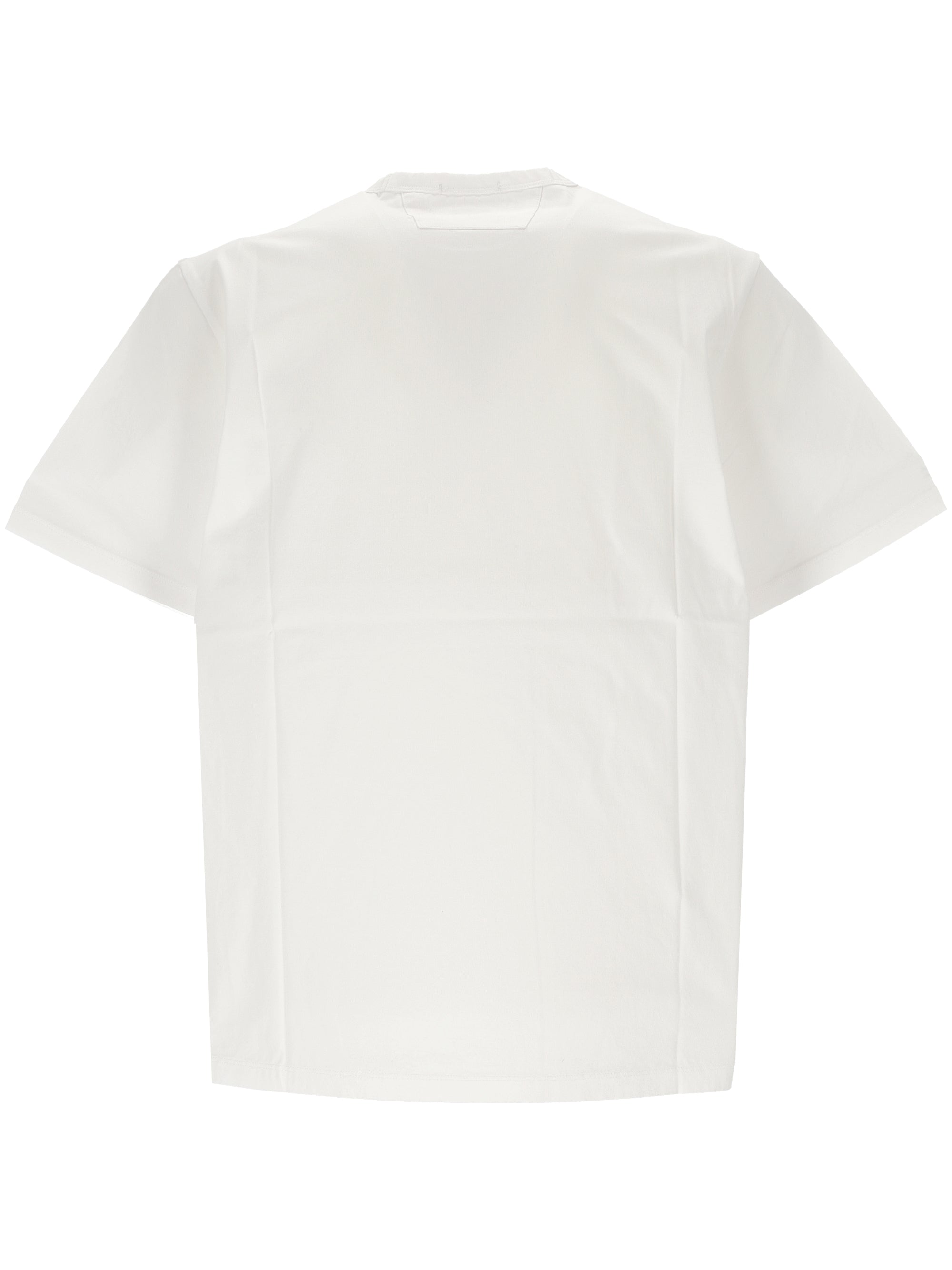 C.P. COMPANY 17CLTS038A00 Man White T-shirts and Polos - Zuklat