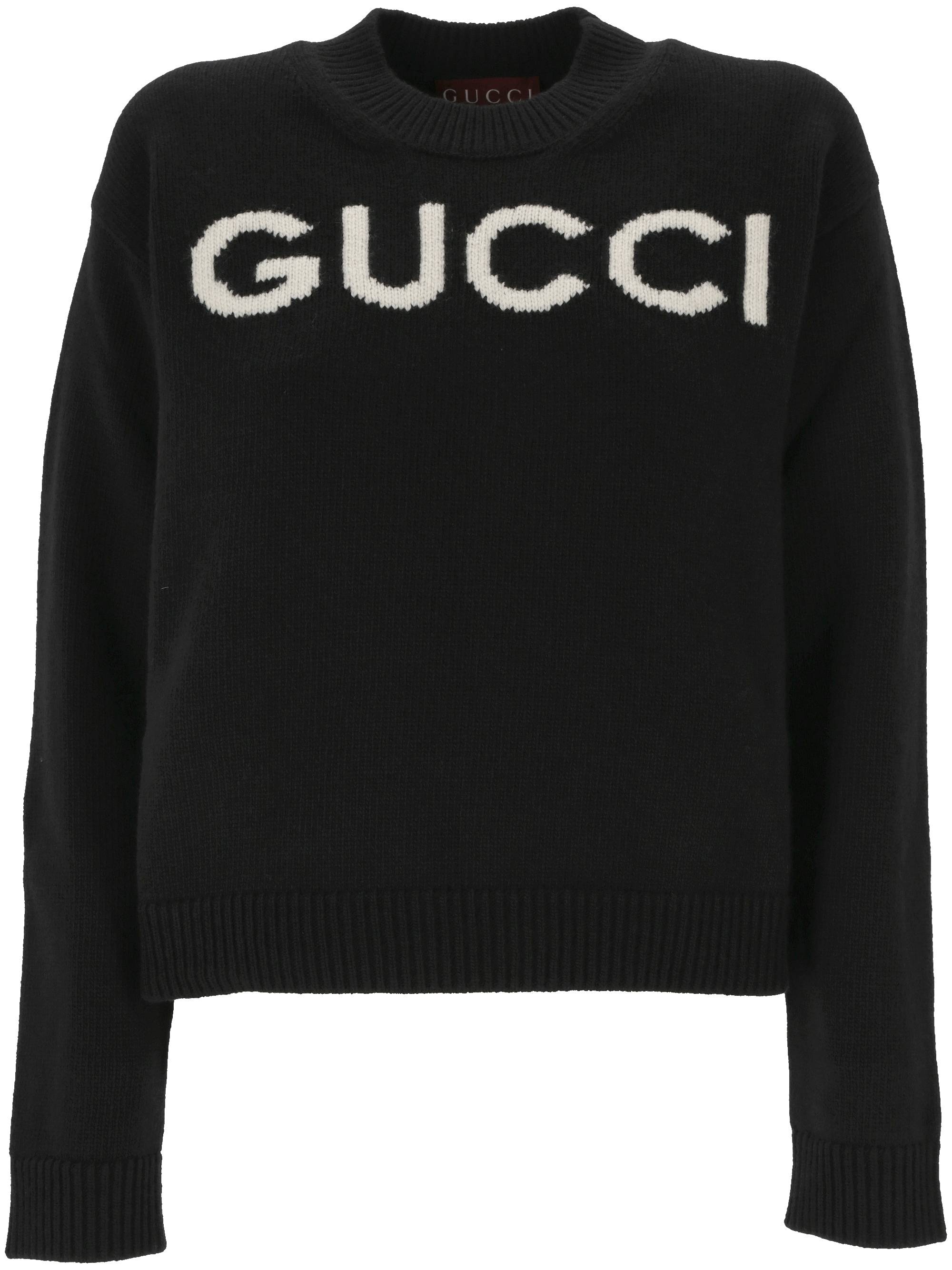 Gucci 770072 Woman Black/ivory Sweaters - Zuklat