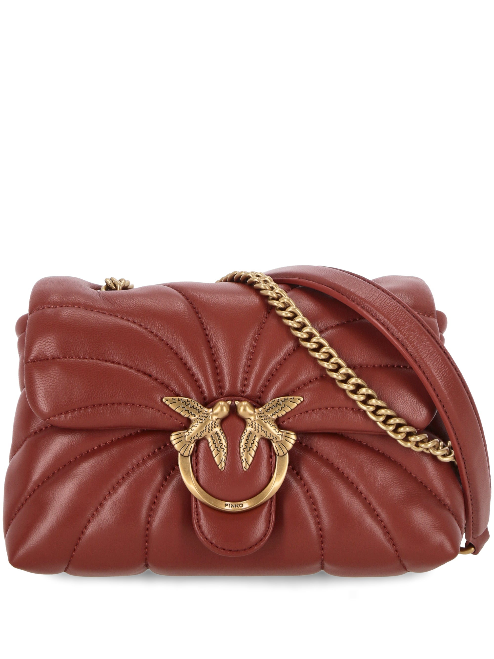 Pinko 100039 Woman OCRA ROSSO-ANTIQUE GOLD Bags.. - Zuklat