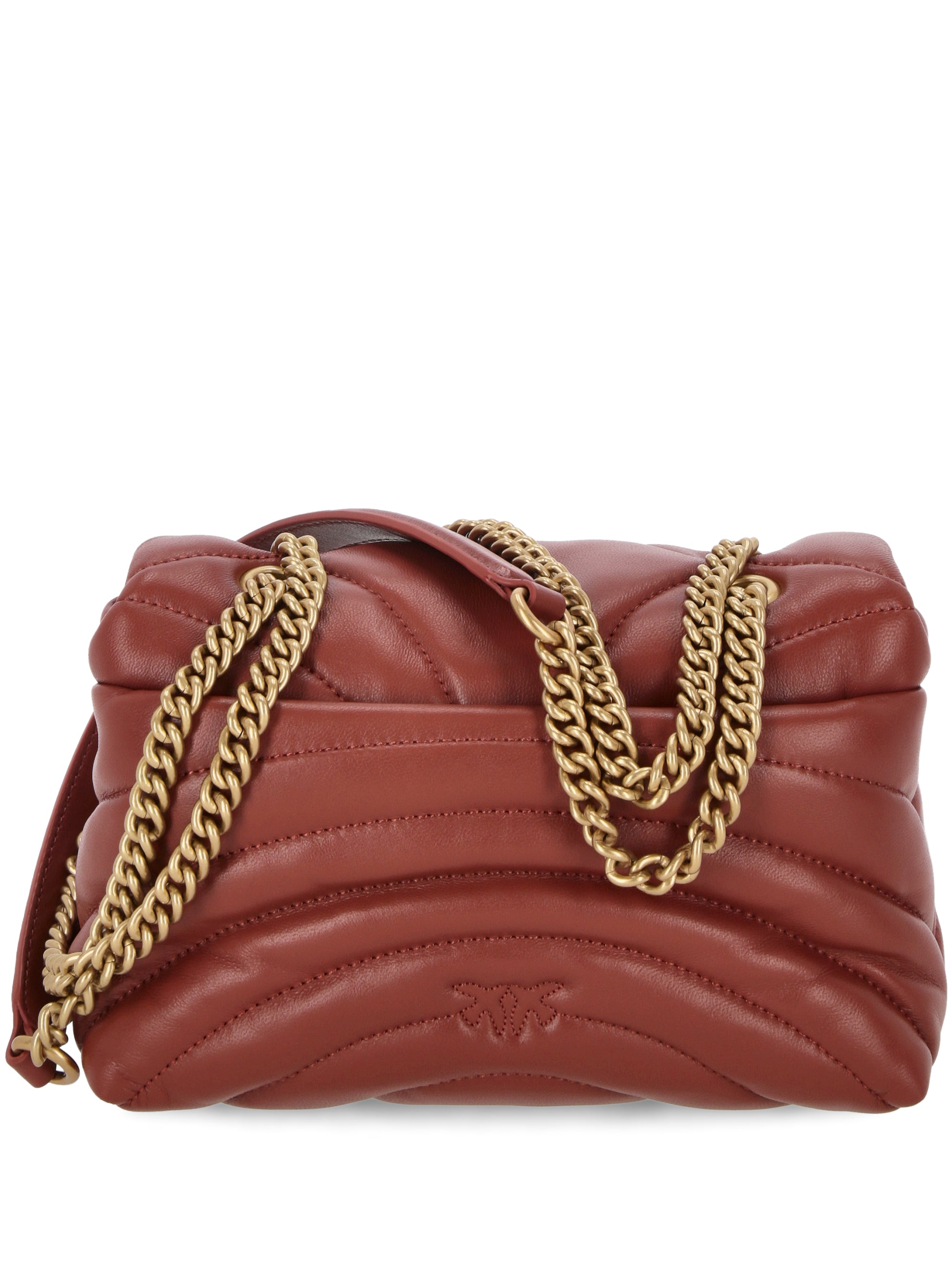 Pinko 100039 Woman OCRA ROSSO-ANTIQUE GOLD Bags.. - Zuklat