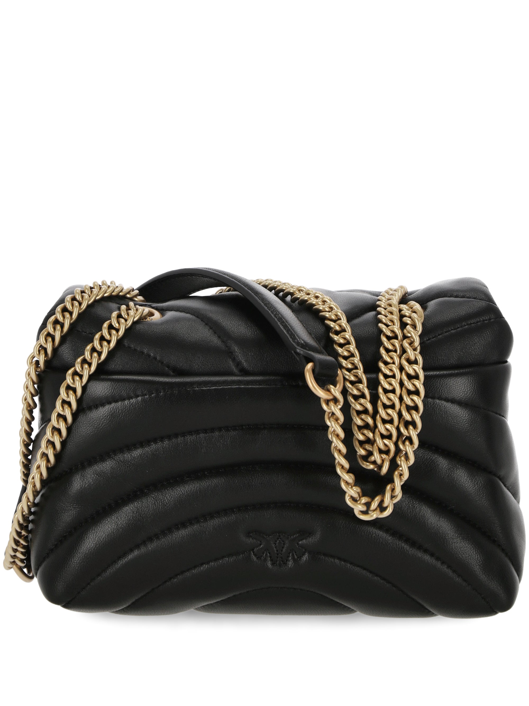 Pinko 100039 Woman NERO-ANTIQUE GOLD Bags.. - Zuklat