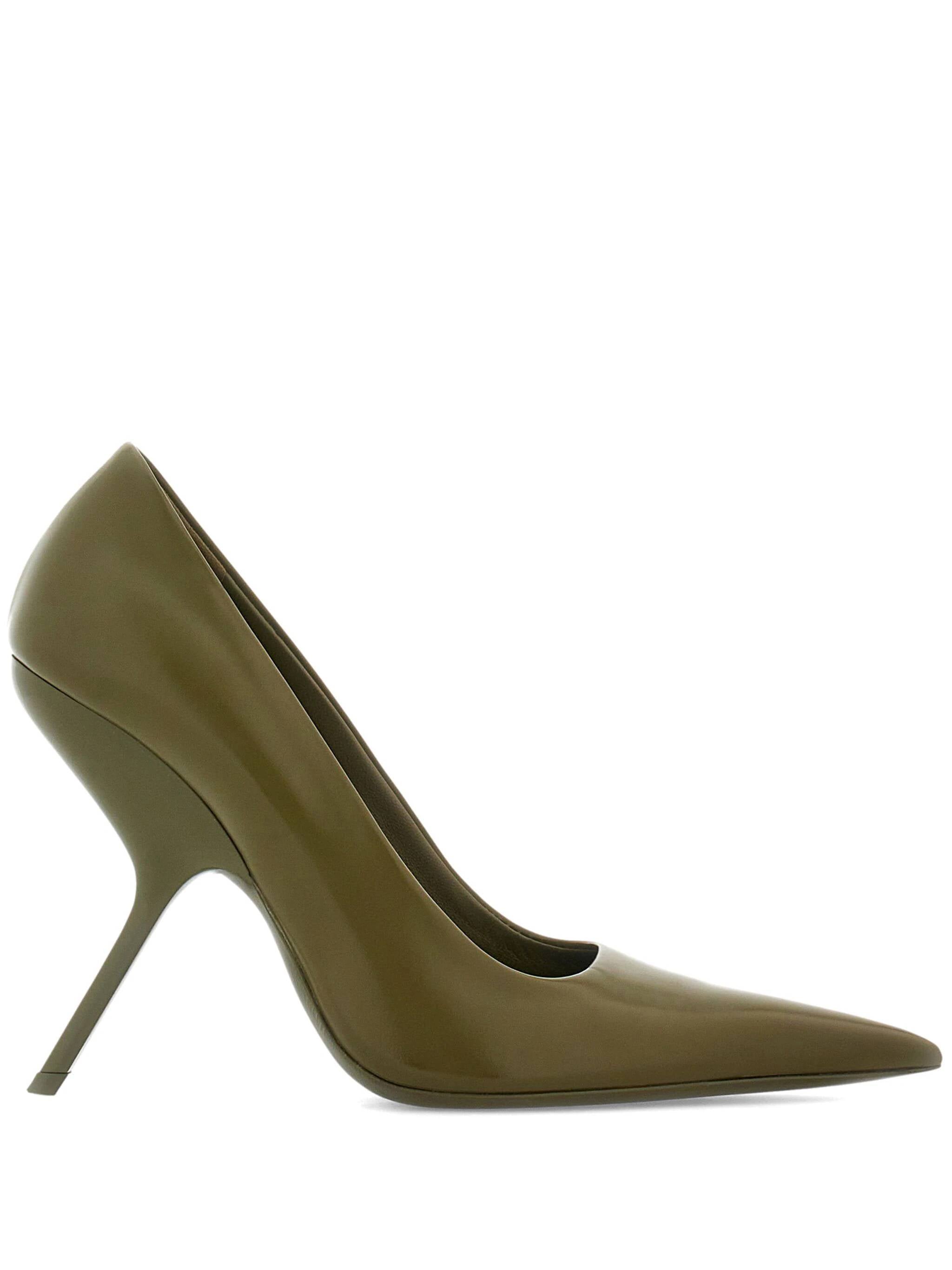 Ferragamo 01F884 Woman New olive With Heel - Zuklat