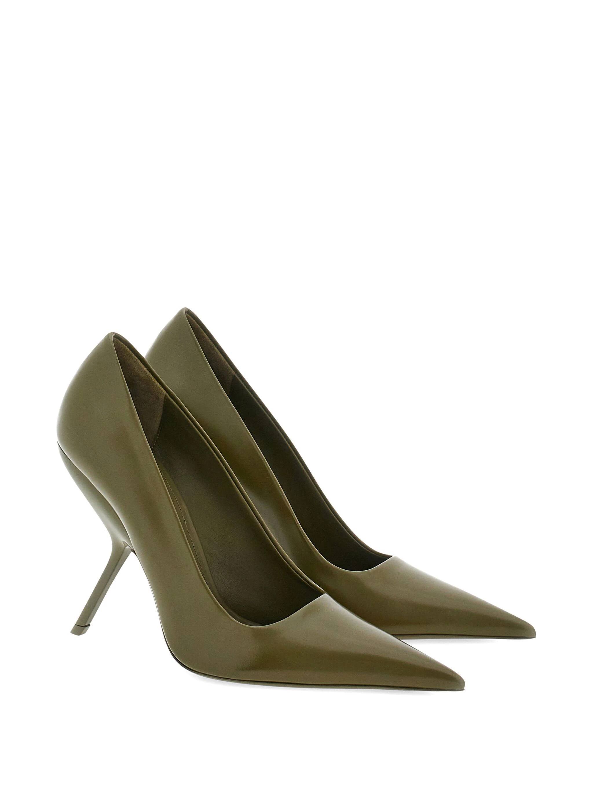 Ferragamo 01F884 Woman New olive With Heel - Zuklat