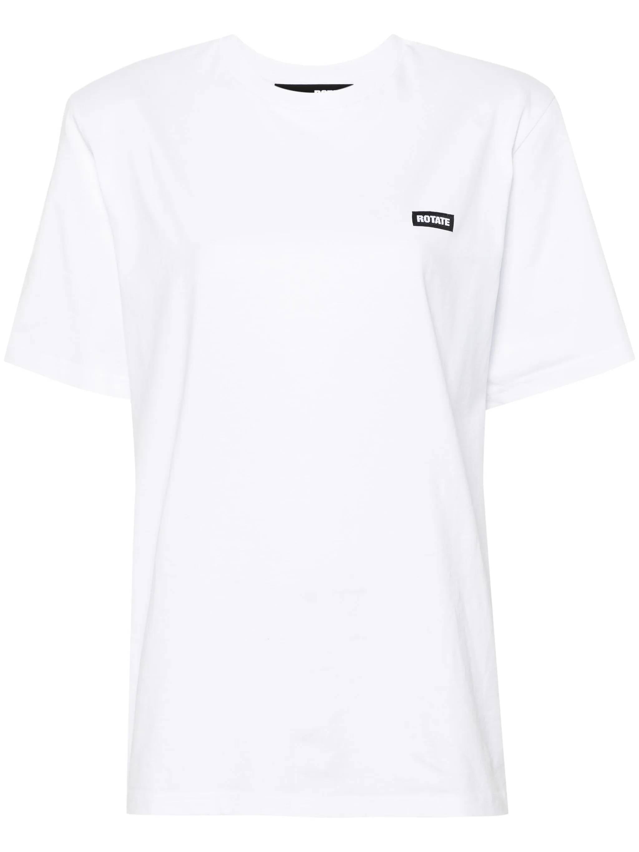 ROTATE BIRGERCHRISTENSEN 112880400 Woman White T-shirts and Polos - Zuklat