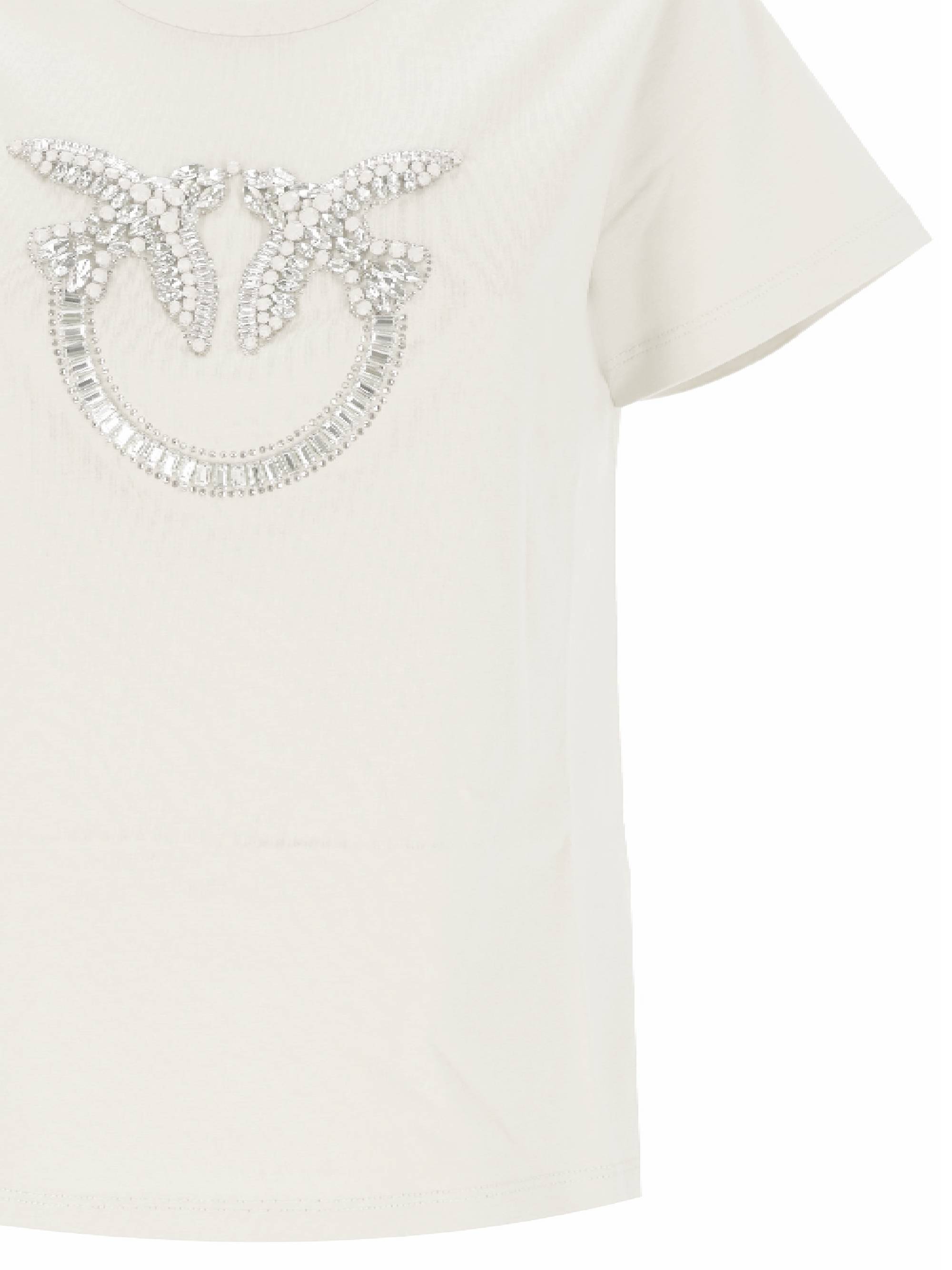 Pinko 100535 Woman Bianco latte T-shirts and Polos - Zuklat