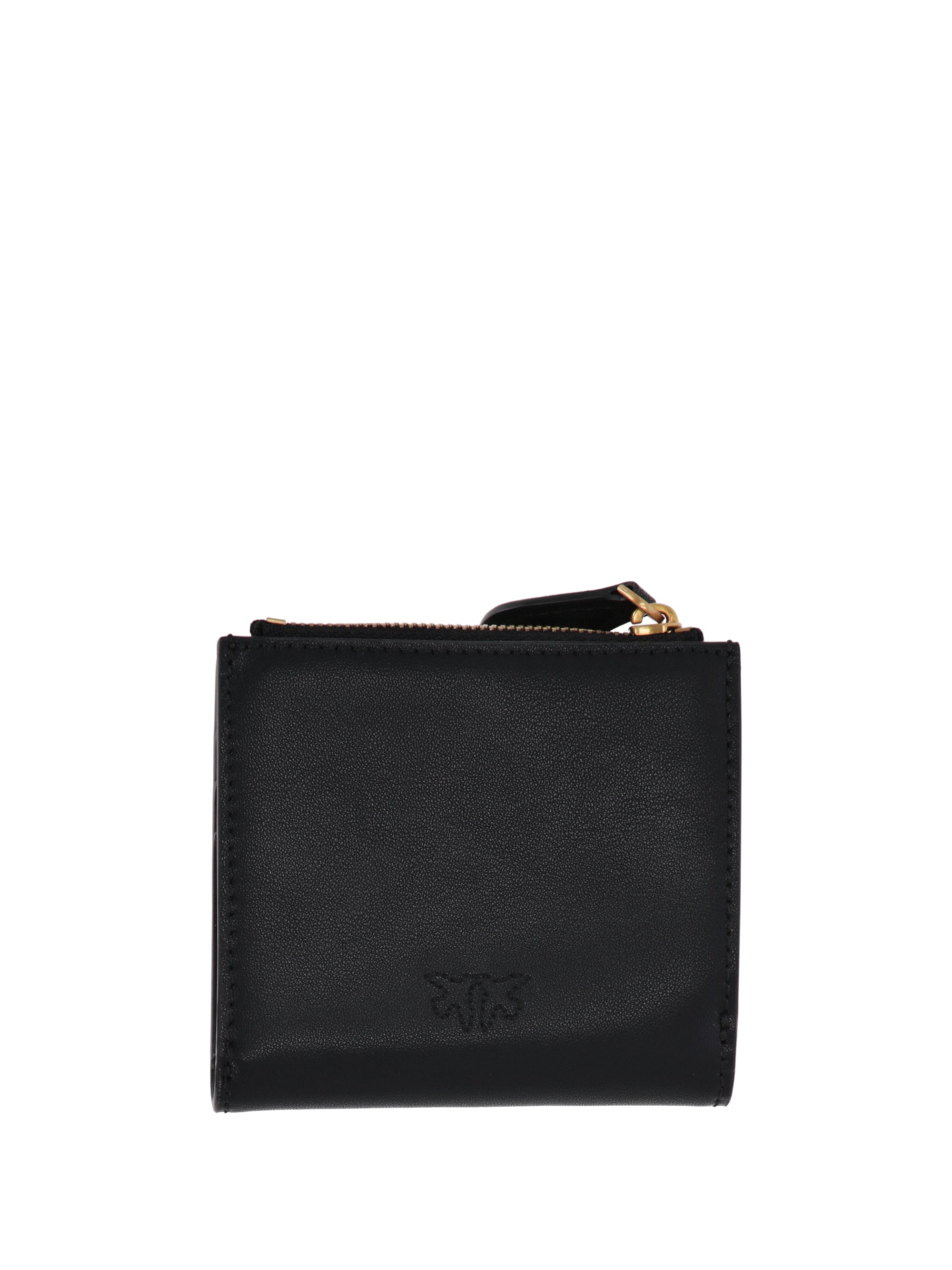 Pinko 103610 Woman NERO-ANTIQUE GOLD Wallets - Zuklat