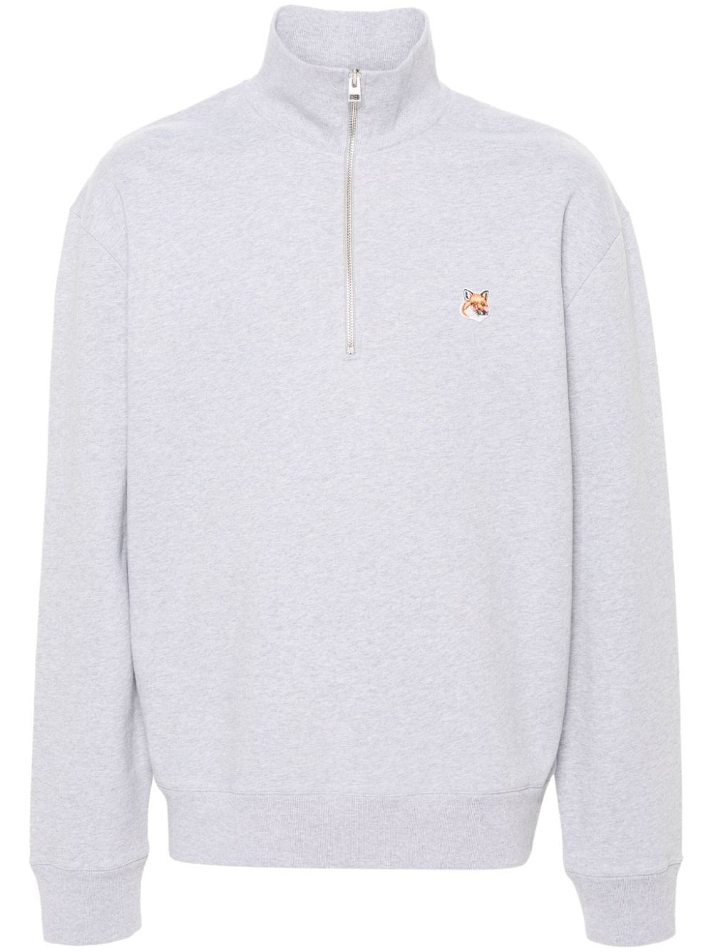 MAISON KITSUNE' MM00314KM0001 Man Light grey melange Sweaters - Zuklat