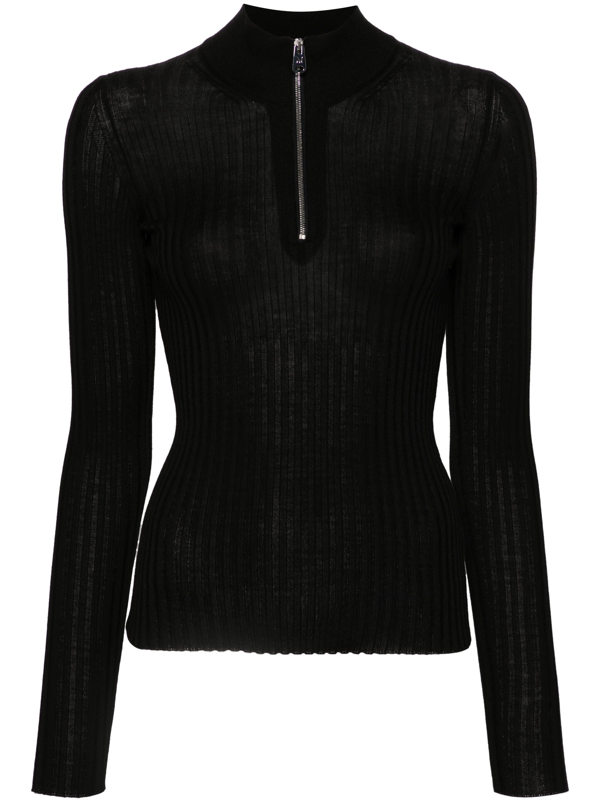 MRZ 0058 Woman Black Sweaters - Zuklat