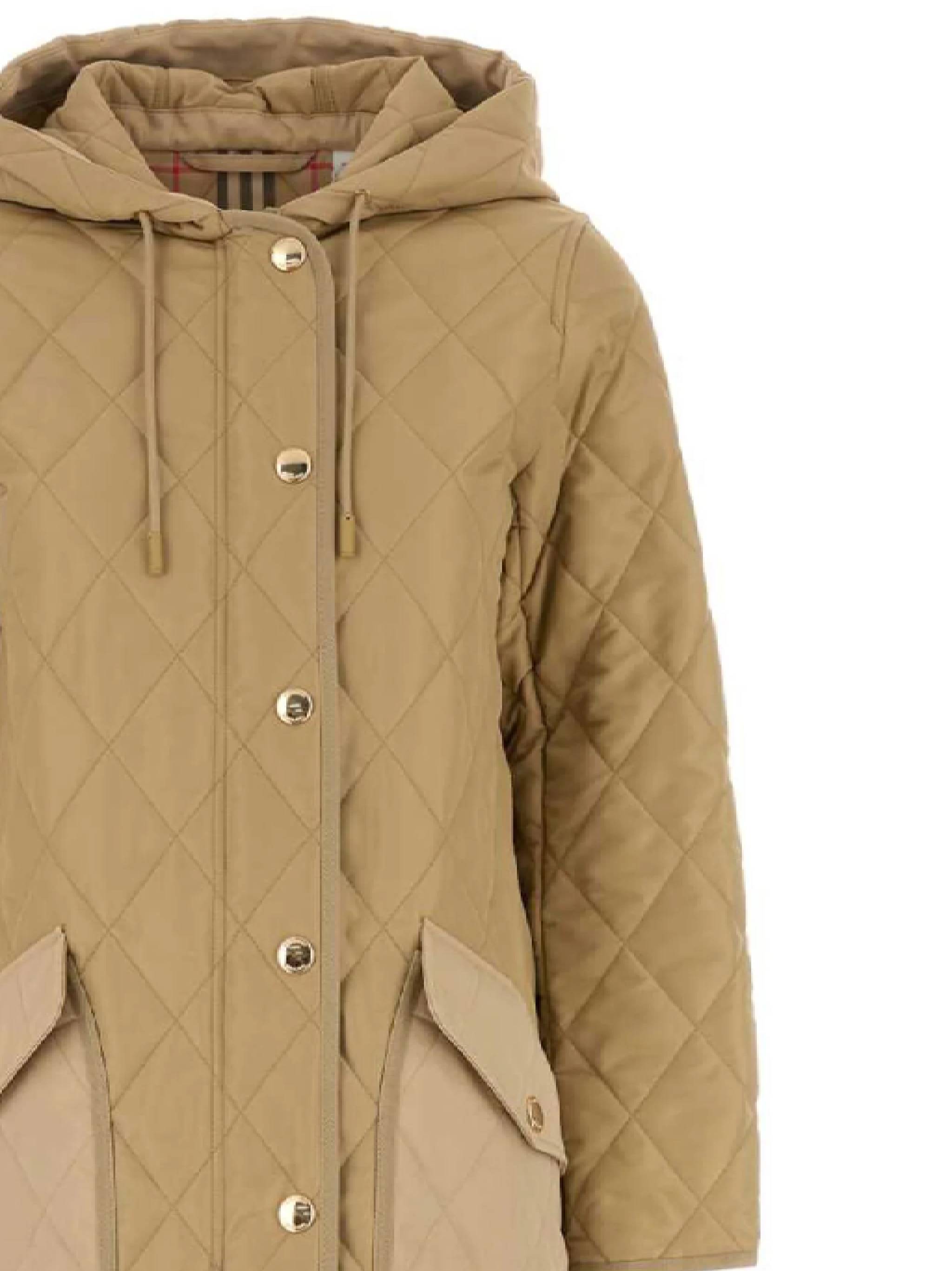 Burberry 8096352 Woman Beige Jackets - Zuklat