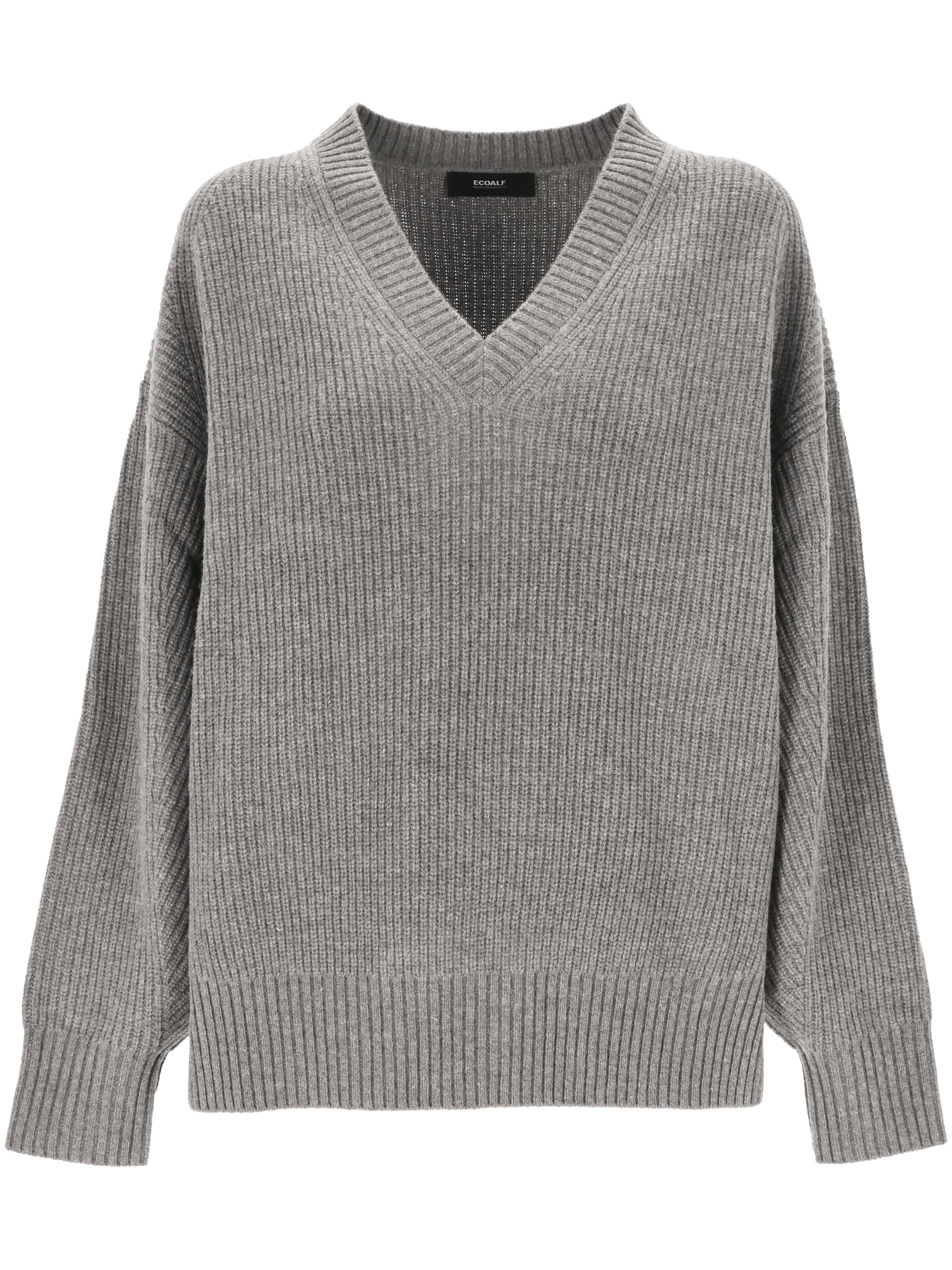 ECOALF MCWGAKNAZALE0632W24 Woman Light grey melange Sweaters - Zuklat