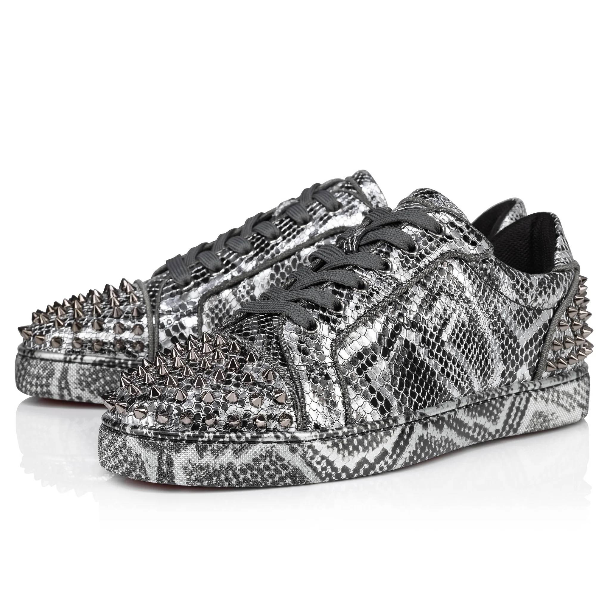 Christian Louboutin 3240690 Man SILVER/SV Sneakers - Zuklat