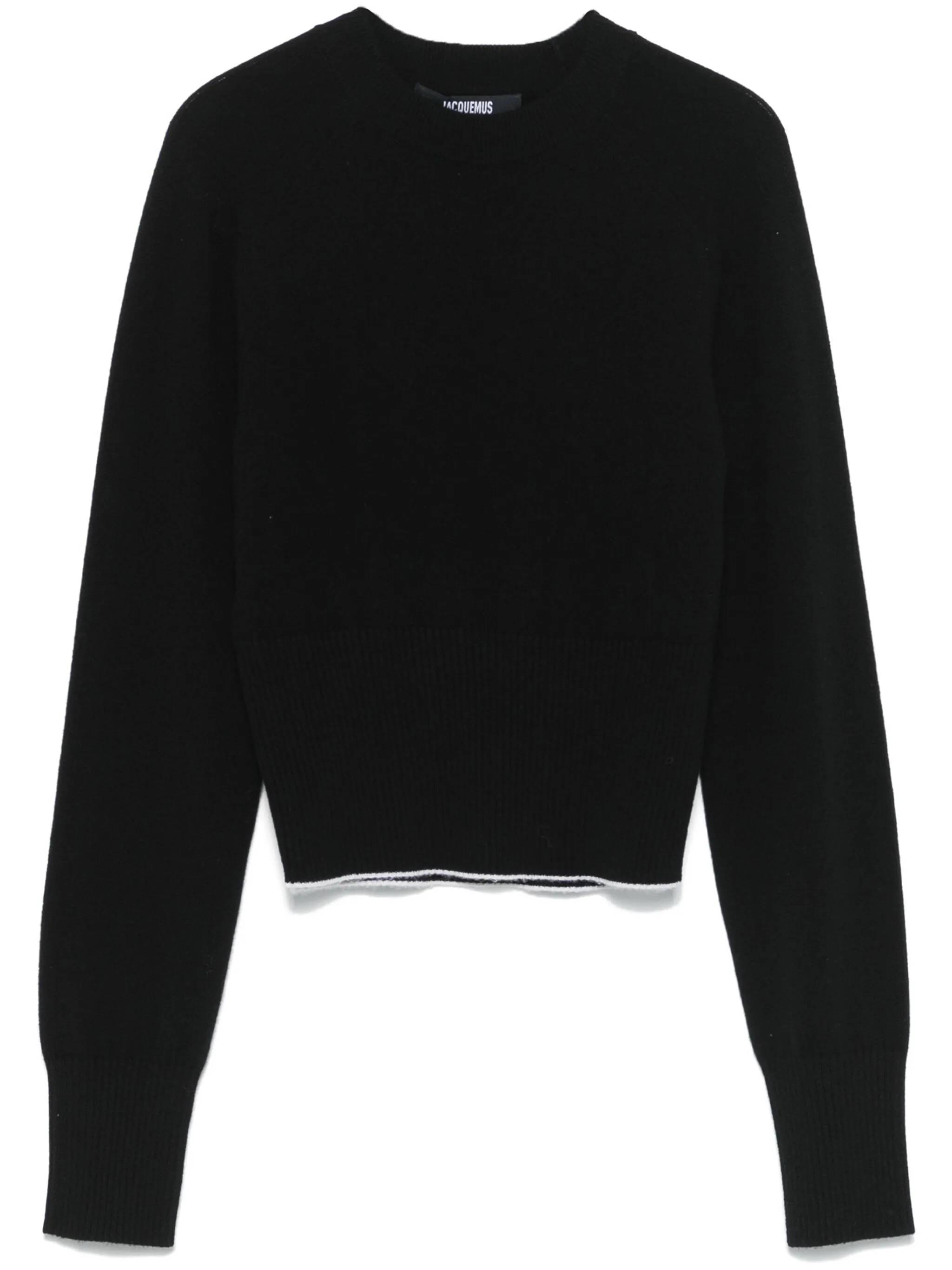 JACQUEMUS 243KN547 Woman Black Sweaters - Zuklat